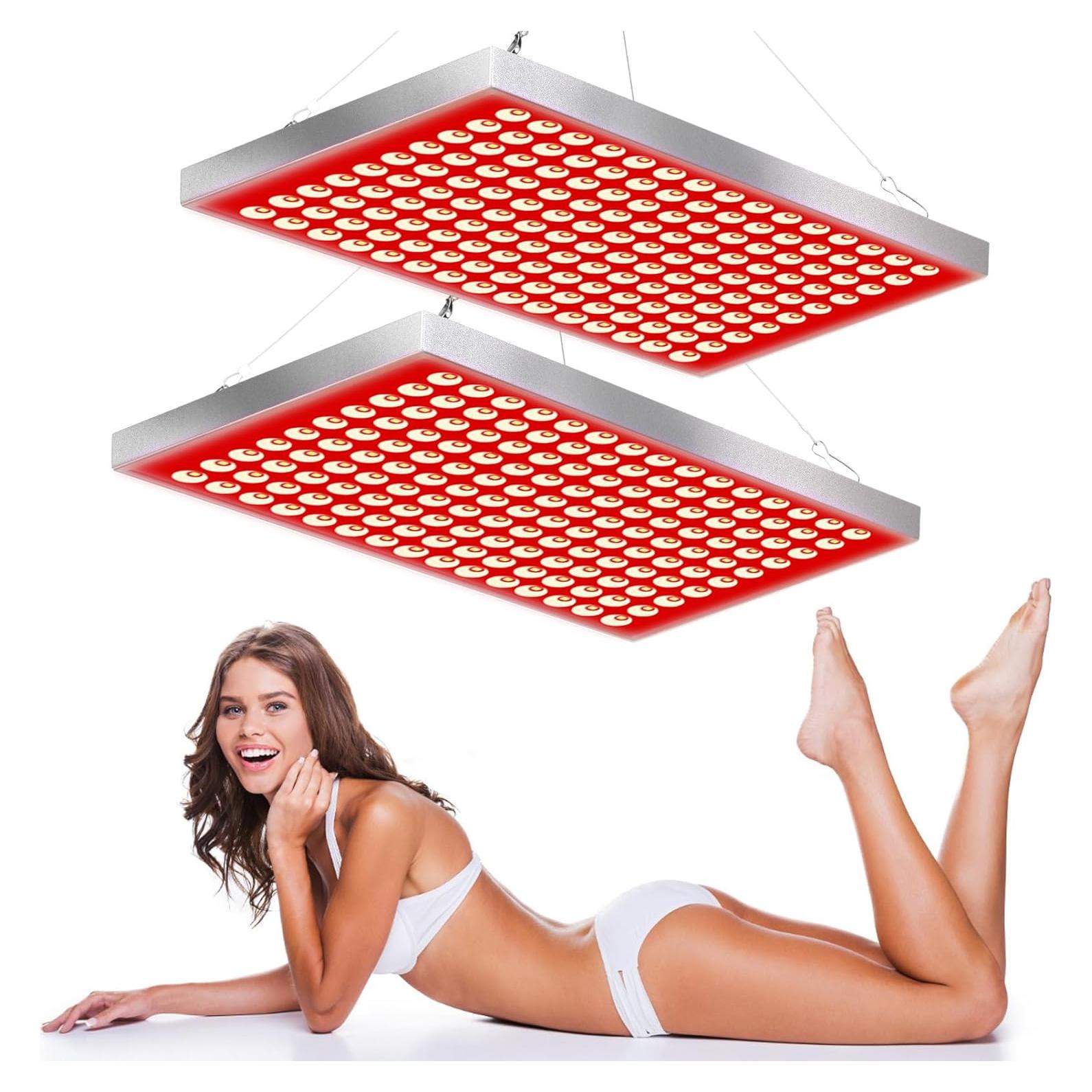 Panel de Terapia de Luz Roja LED Skyalxy 660nm y 850nm - 2 Piezas