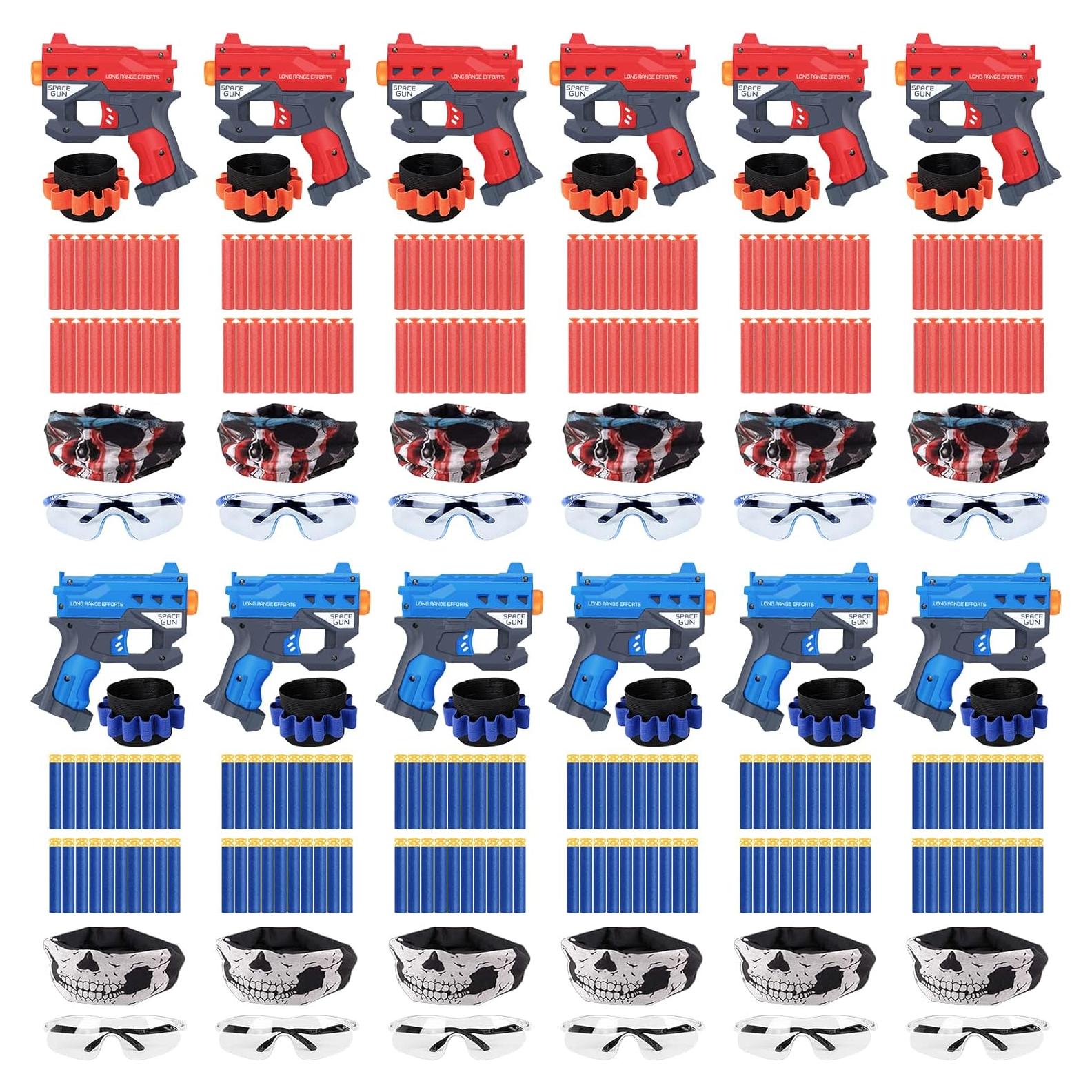 Conjunto de Fiesta Nerf TiopLior 12 Mini Pistolas y Accesorios