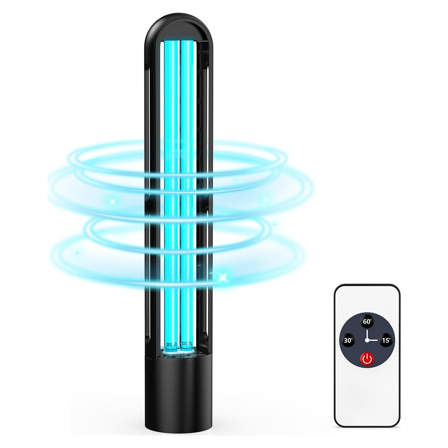 Lámpara UV Desinfectante ZETAWALE con Control Remoto 60 min