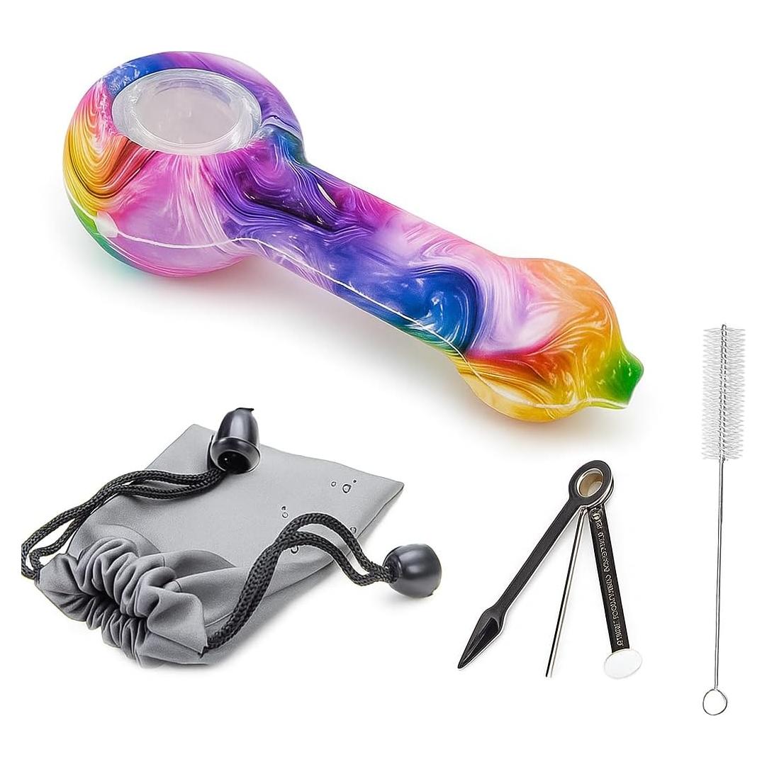 Juego de Pipas de Fumar ZPAIXIN - Fácil de Limpiar, 15.6cm