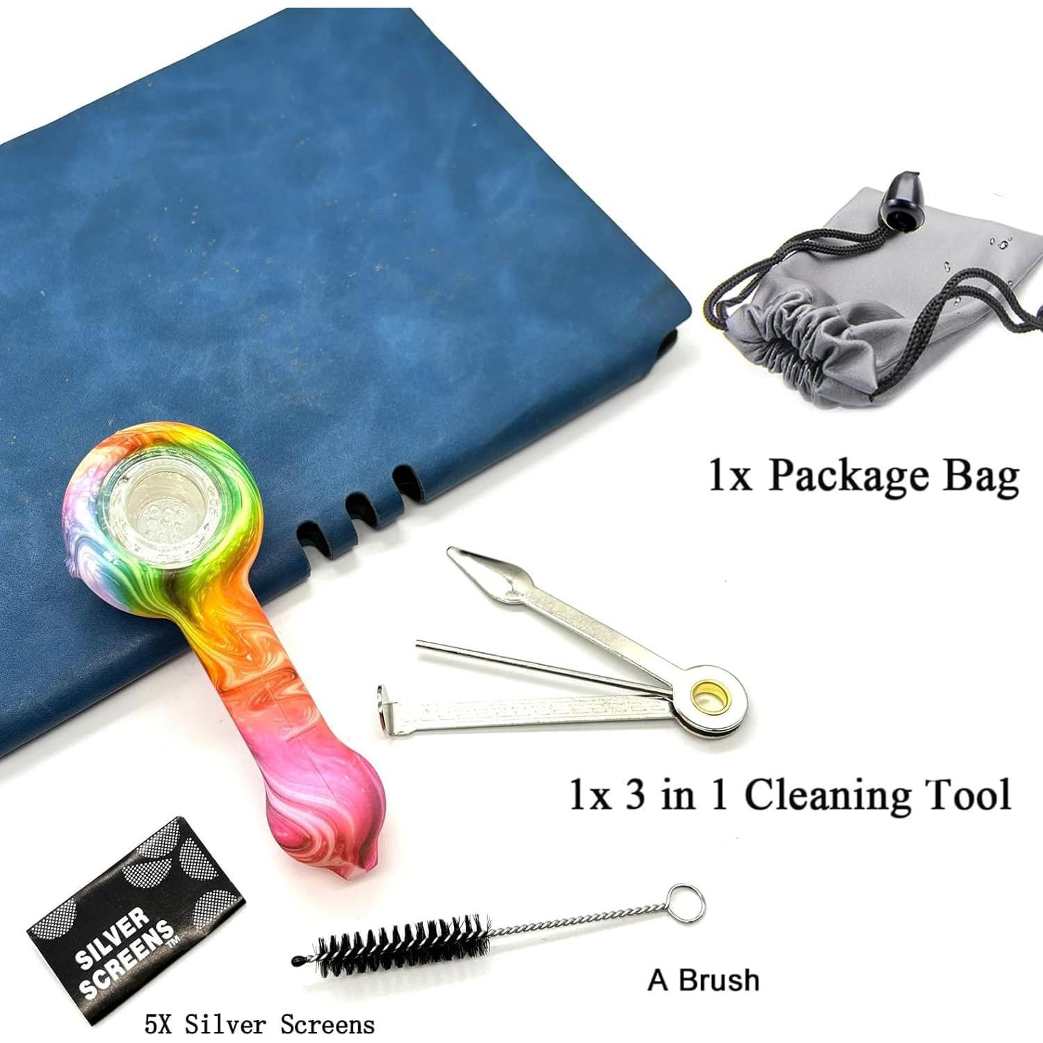 Juego de Pipas de Fumar ZPAIXIN - Fácil de Limpiar, 15.6cm