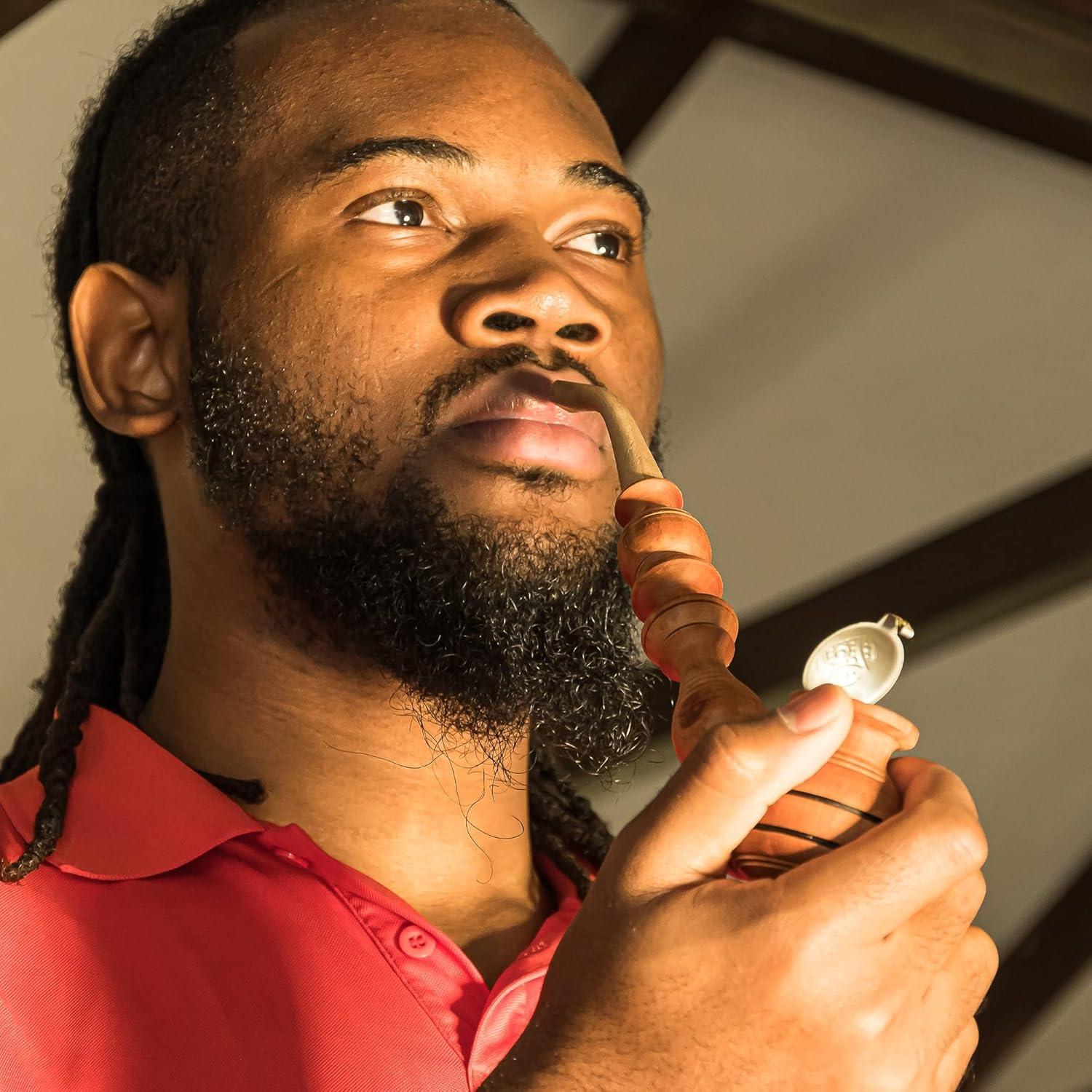 Pipa de tabaco de madera natural Land of Wood 26.5cm