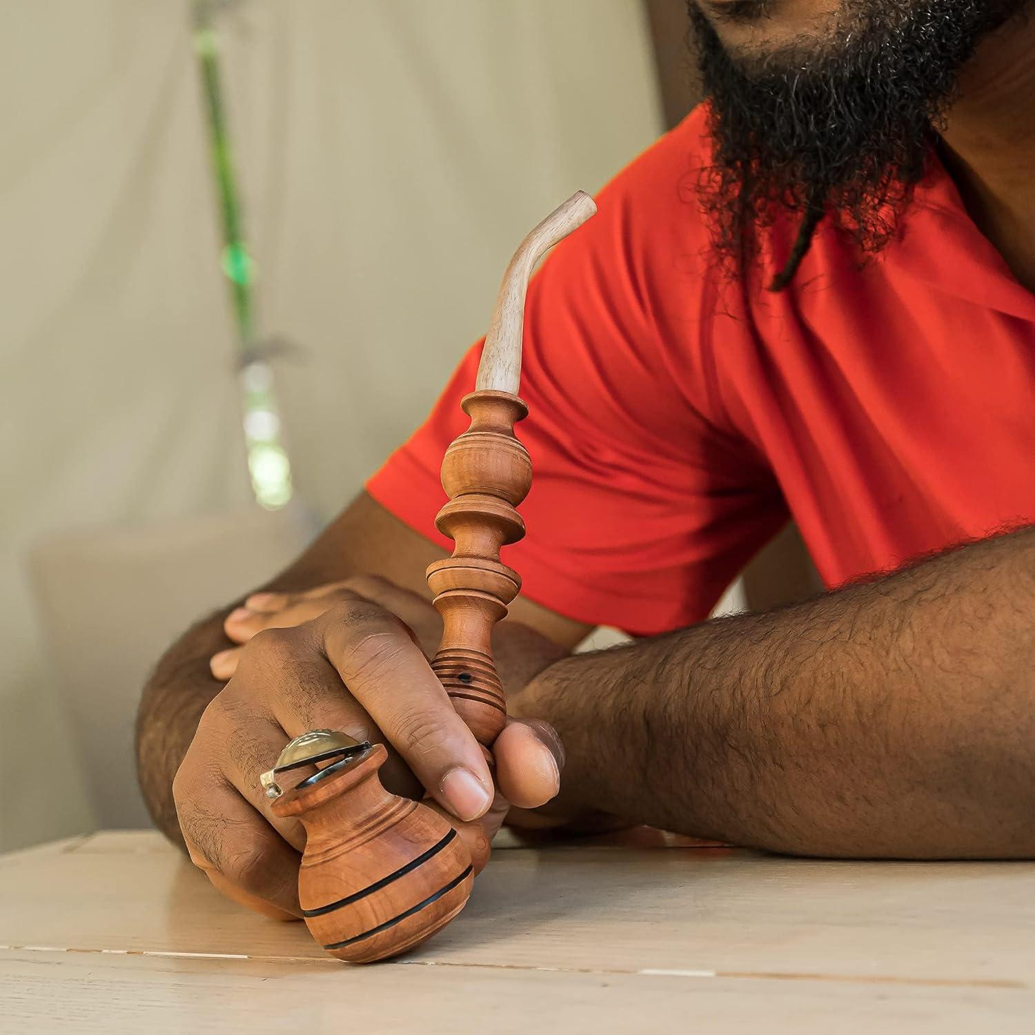 Pipa de tabaco de madera natural Land of Wood 26.5cm