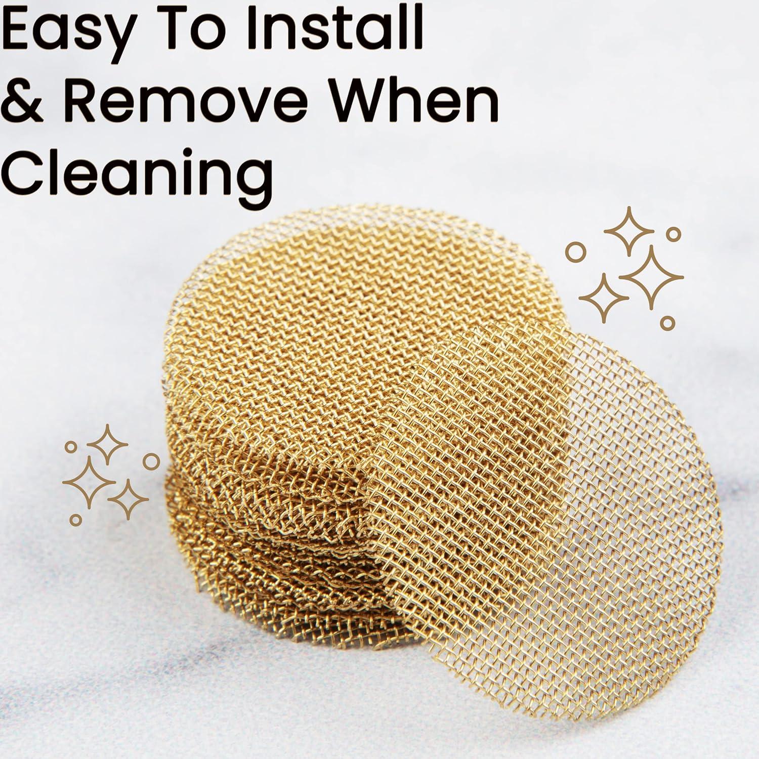 Pantallas de Tubo de Latón Gold Lion Gear 19 mm - Paquete de 50