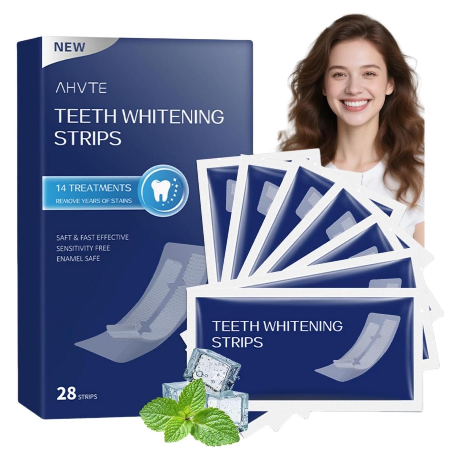 Tiras Blanqueadoras de Dientes Jughozu 28 Unidades para Sensibles