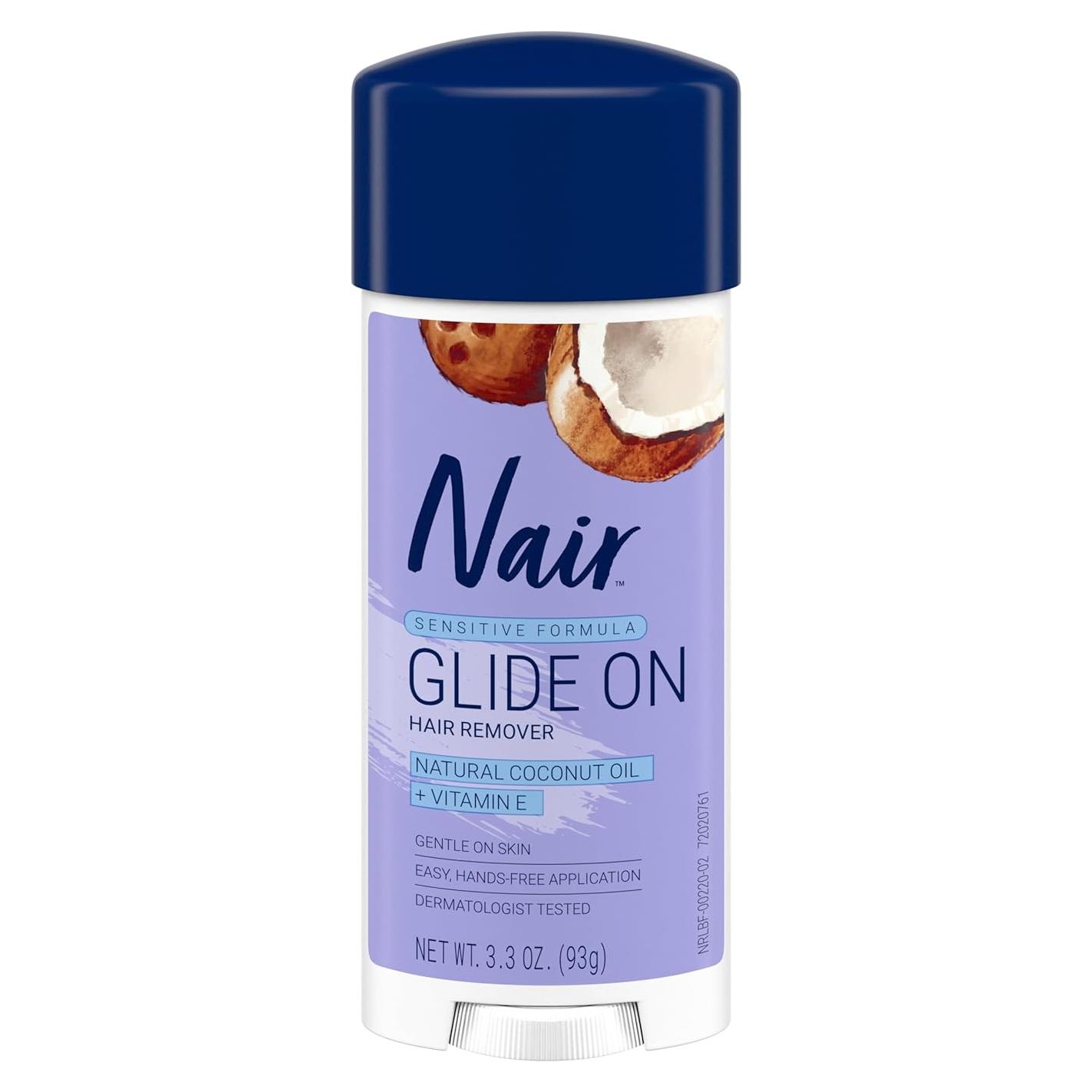 Crema Depilatoria Nair Fórmula Sensible 93.4 g con Aceite de Coco