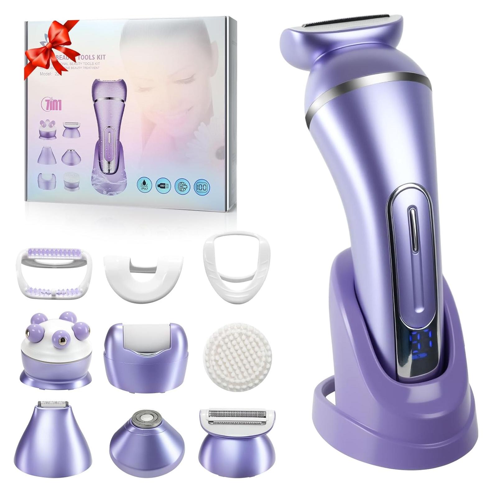 Depilador Facial 3.0 ATG 7-en-1 Recargable con Pantalla LED