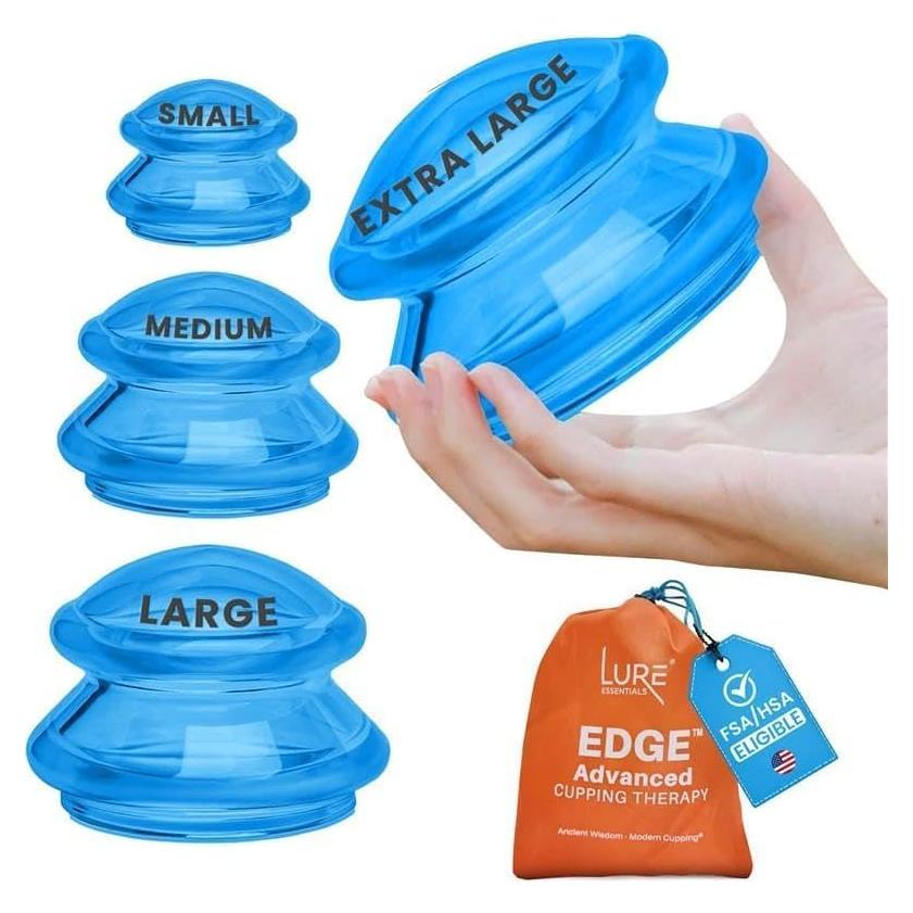 Juego de Ventosas de Silicona Lure Essentials - 4 Copas para Masaje