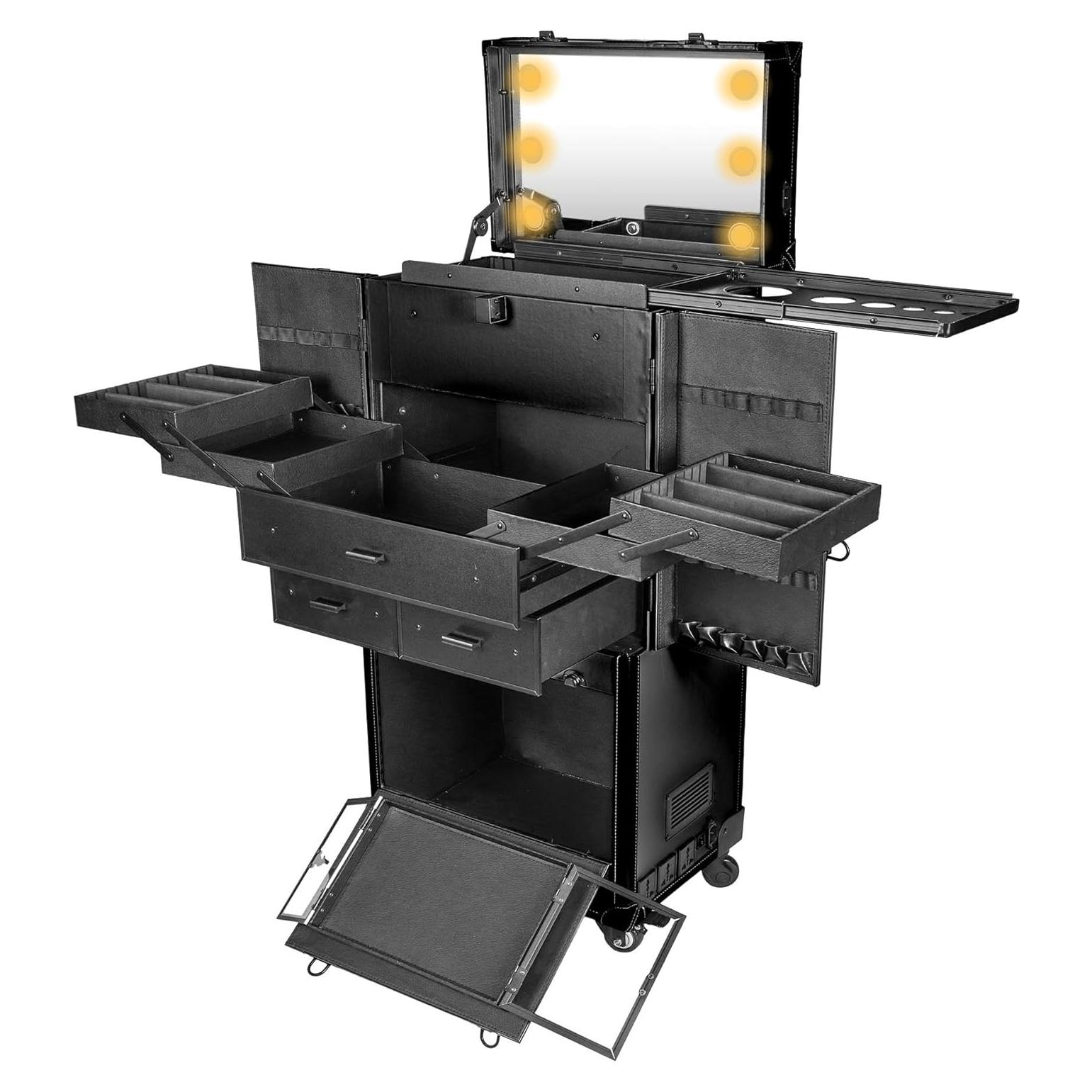 Estuche de Maquillaje SHANY Rebel Pro con Luz y Ventilador