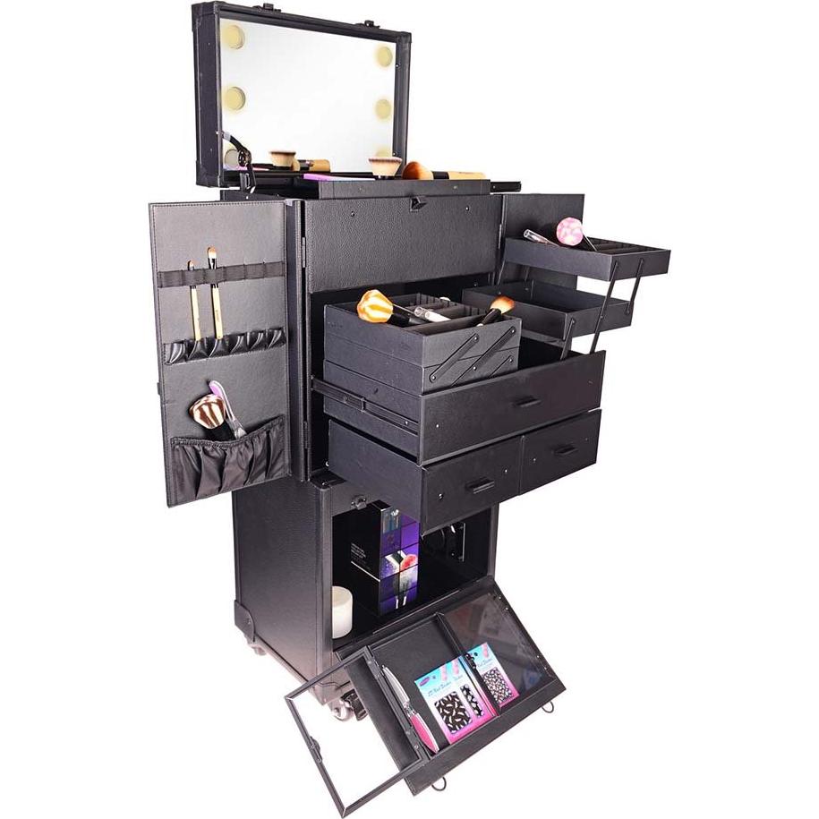 Estuche de Maquillaje SHANY Rebel Pro con Luz y Ventilador