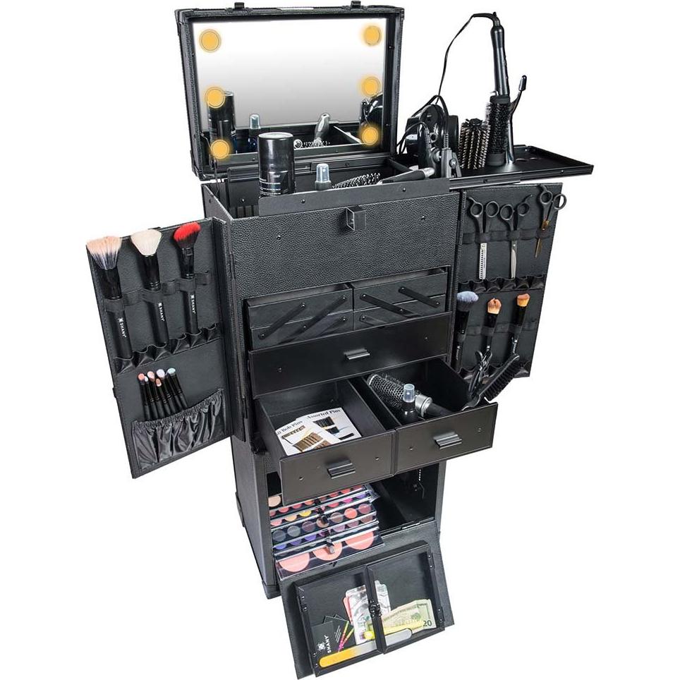 Estuche de Maquillaje SHANY Rebel Pro con Luz y Ventilador