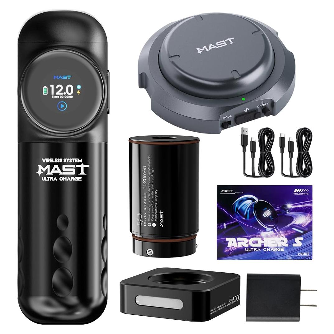 Mast Archer S Máquina de Tatuaje Inalámbrica 4.2mm Gris Mate