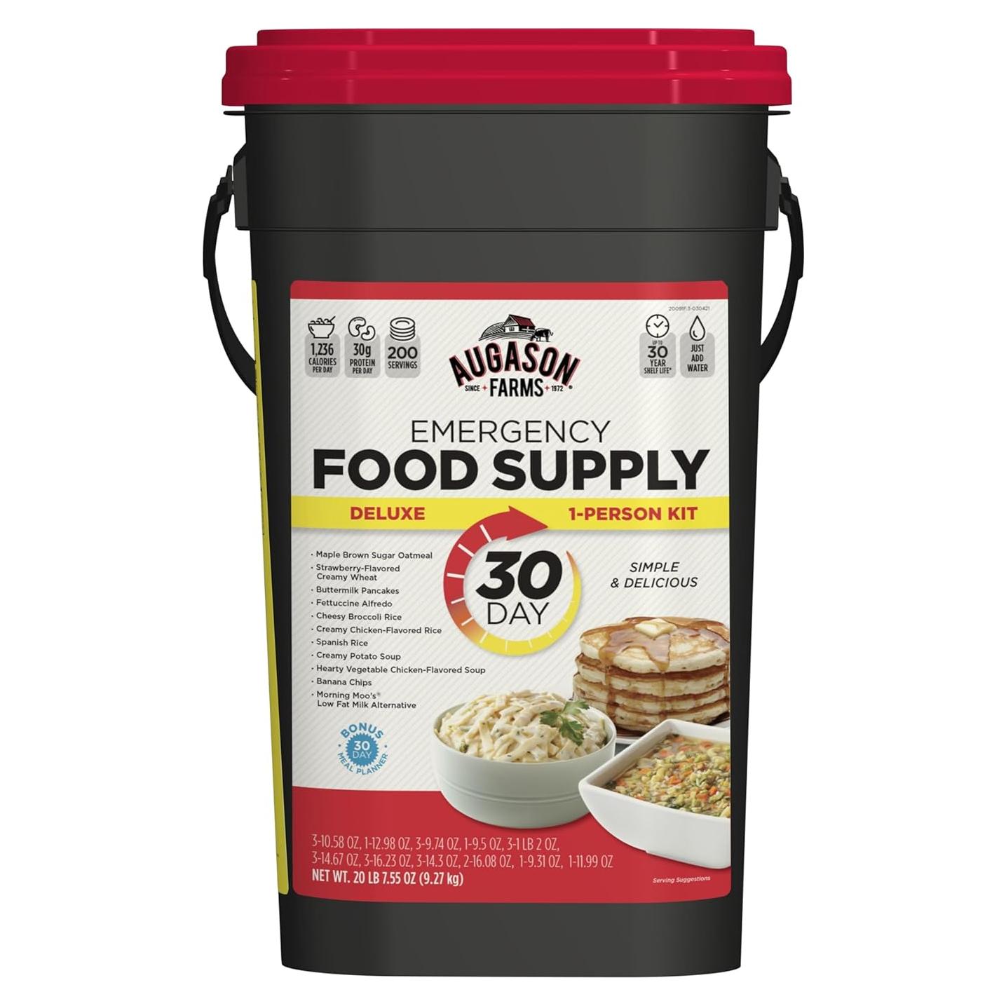 Kit de Alimentos de Emergencia Augason Farms 30 Días 9.28 kg