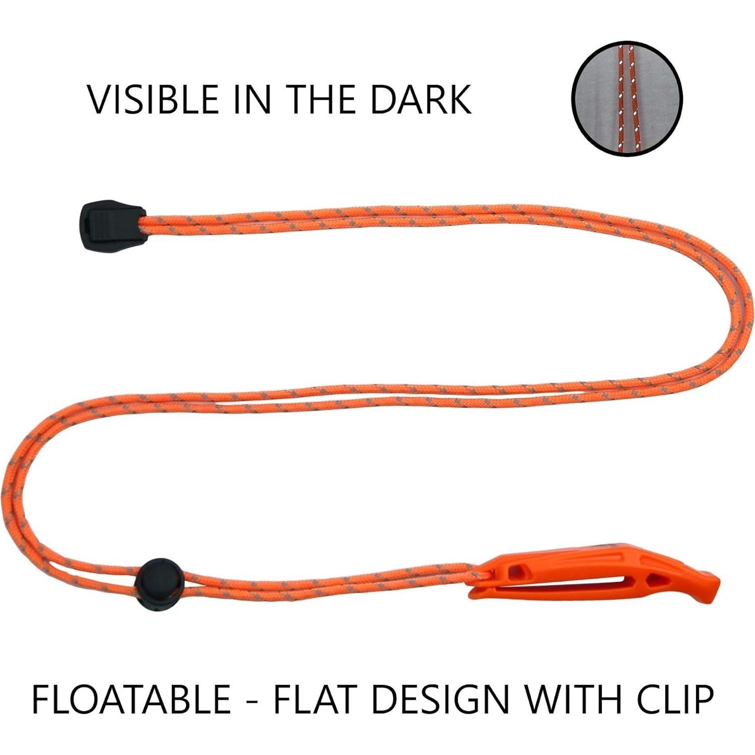 Silbato de Emergencia LuxoGear Naranja con Cordón Ajustable