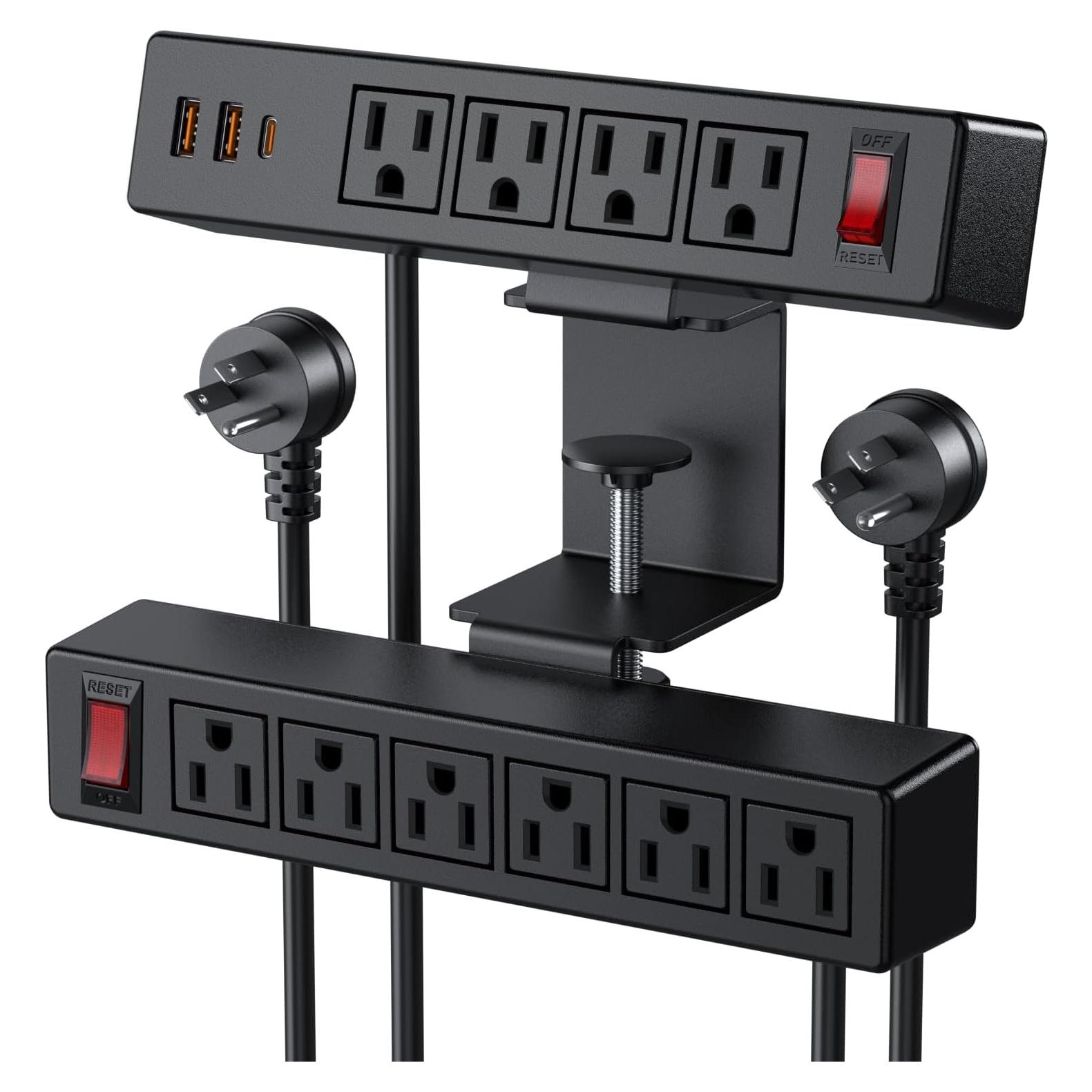 Toma de Corriente Montada VILONG 13 en 1 con USB-C 20W