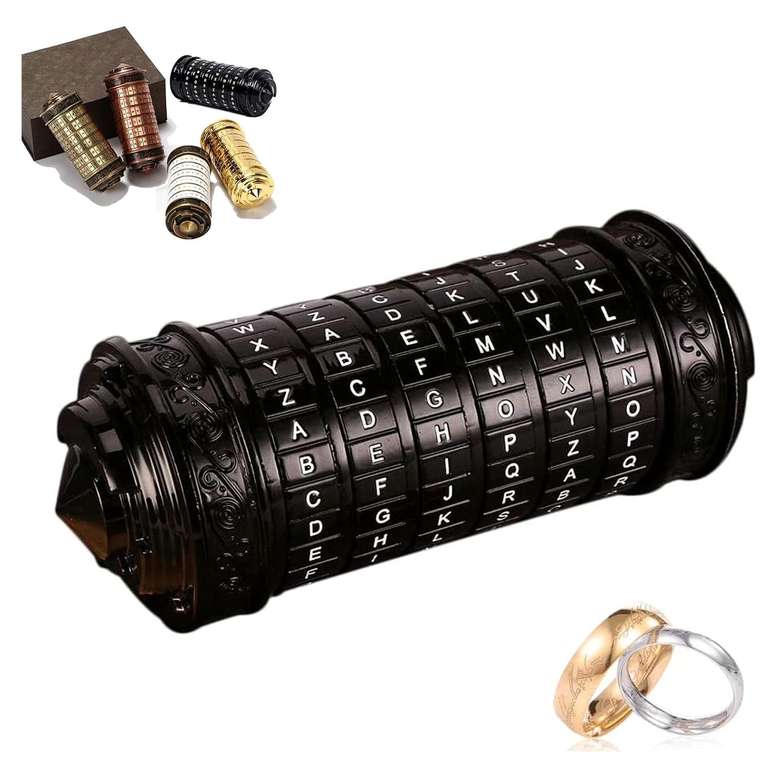 Cryptex Código Da Vinci Mini Negro Regalo Sorpresa