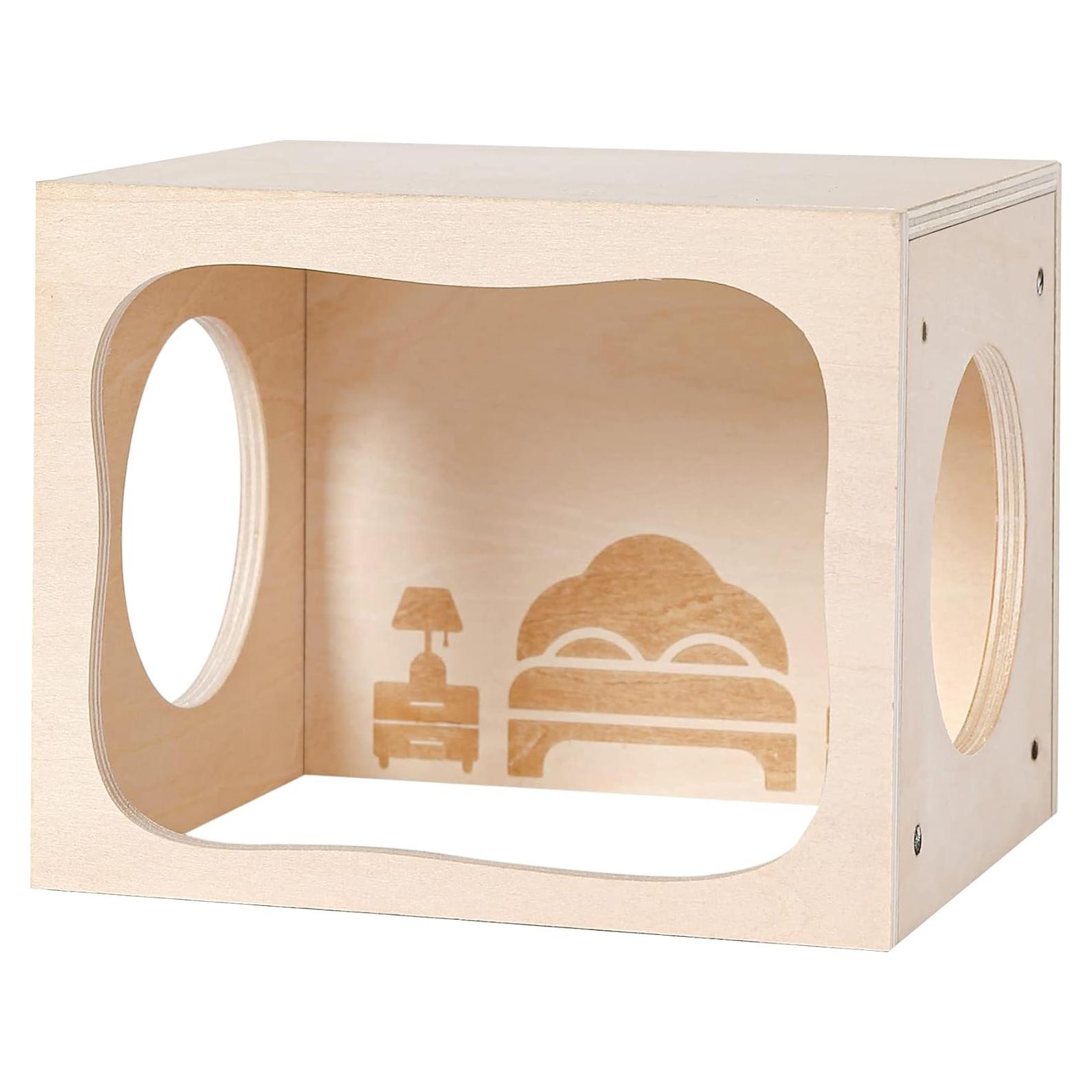 Casa de Madera para Hámsteres TAFIT - Dormitorio 15x12x12 cm