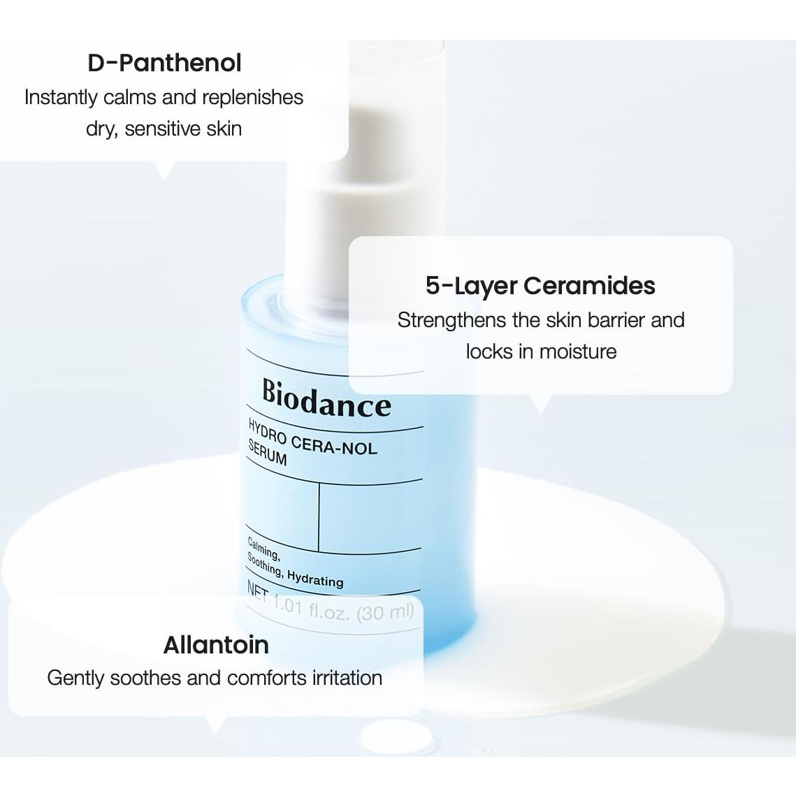 Suero Hidratante Biodance Hydro Cera-Nol 30 ml Piel Sensible