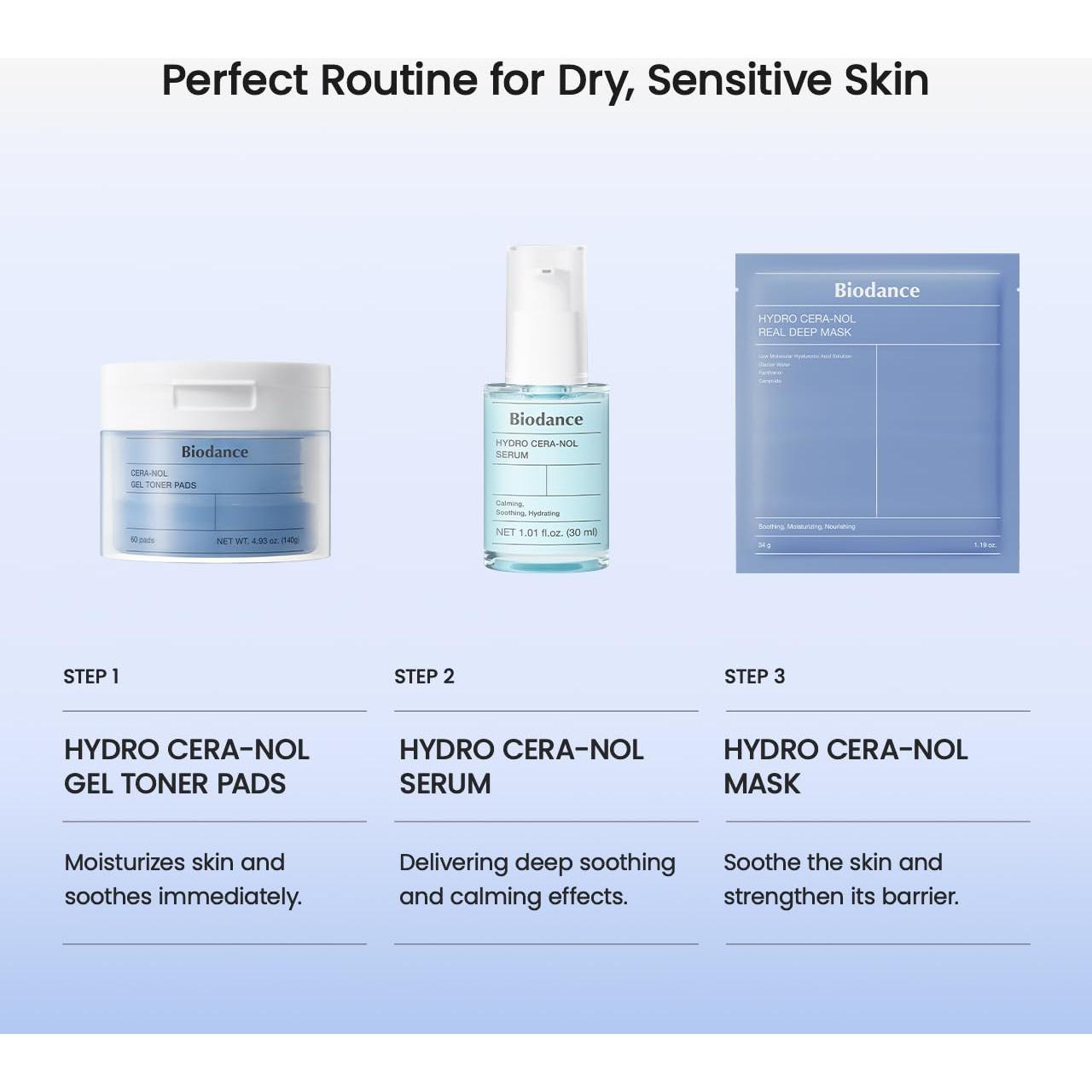 Suero Hidratante Biodance Hydro Cera-Nol 30 ml Piel Sensible