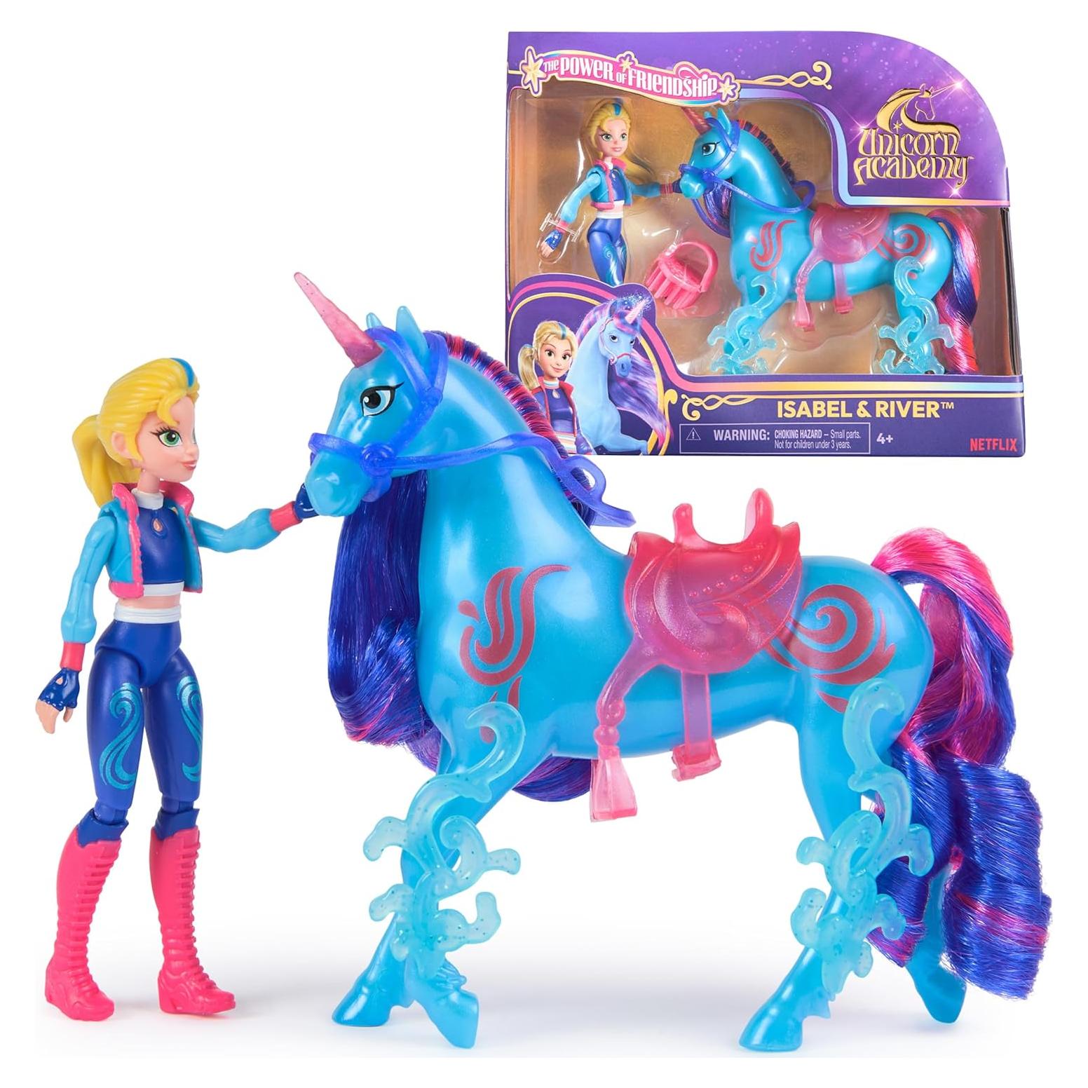 Set de Muñeca Isabel y Unicornio River - Unicorn Academy