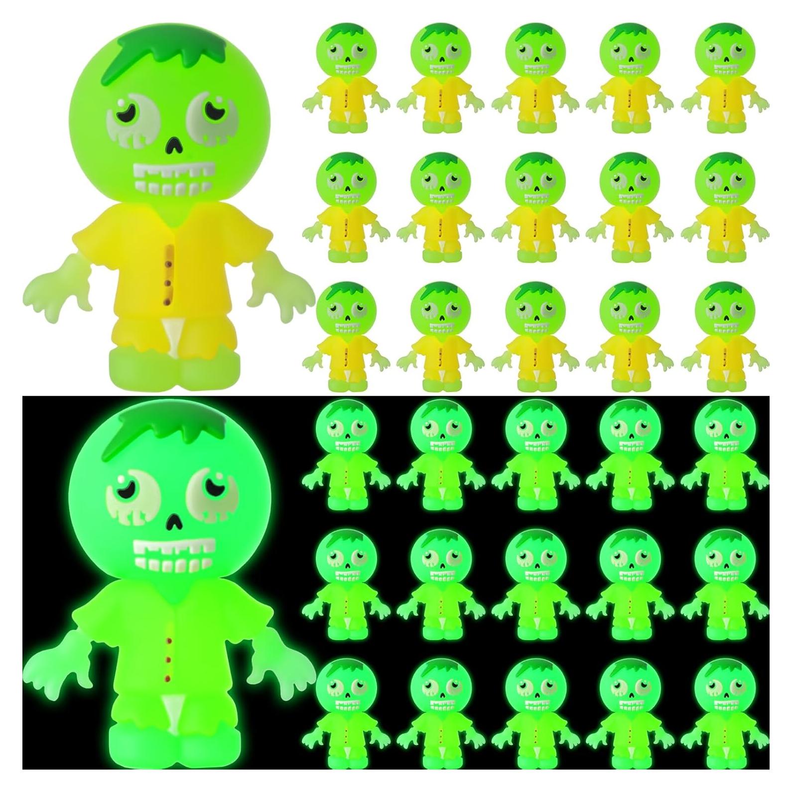 25 Mini Zombies Luminiscentes para Halloween - VioraWhite