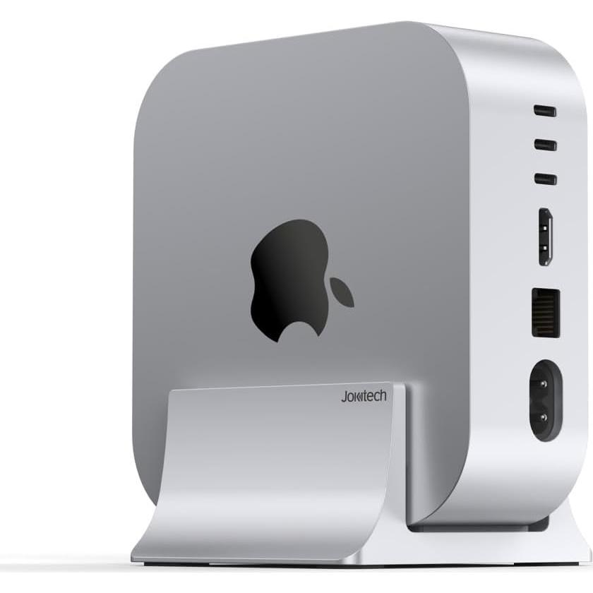 Soporte Vertical de Aluminio Jokitech para M4 Mac mini - Plata