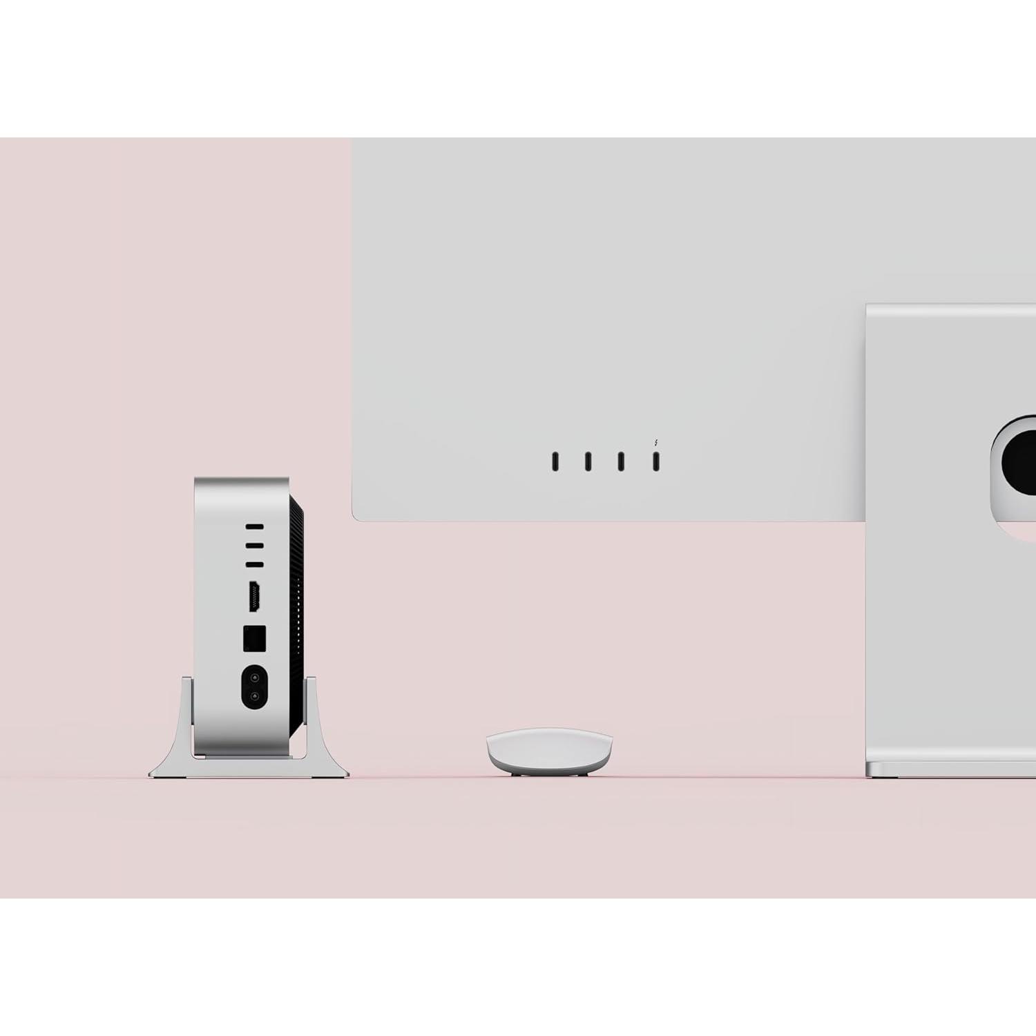 Soporte Vertical de Aluminio Jokitech para M4 Mac mini - Plata