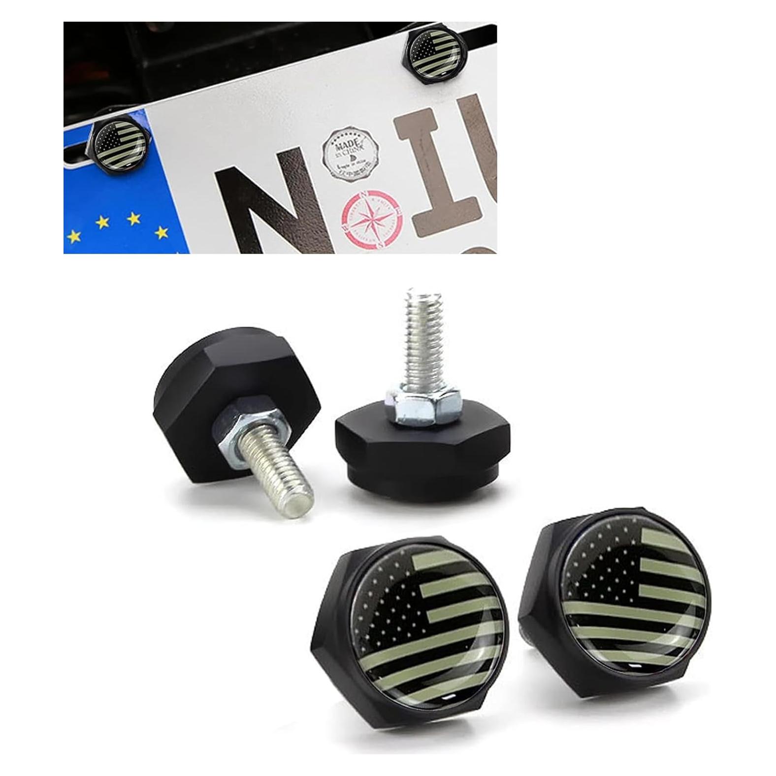 Tornillos de Placa de Matrícula Downhill 4 PCS Antirrobo