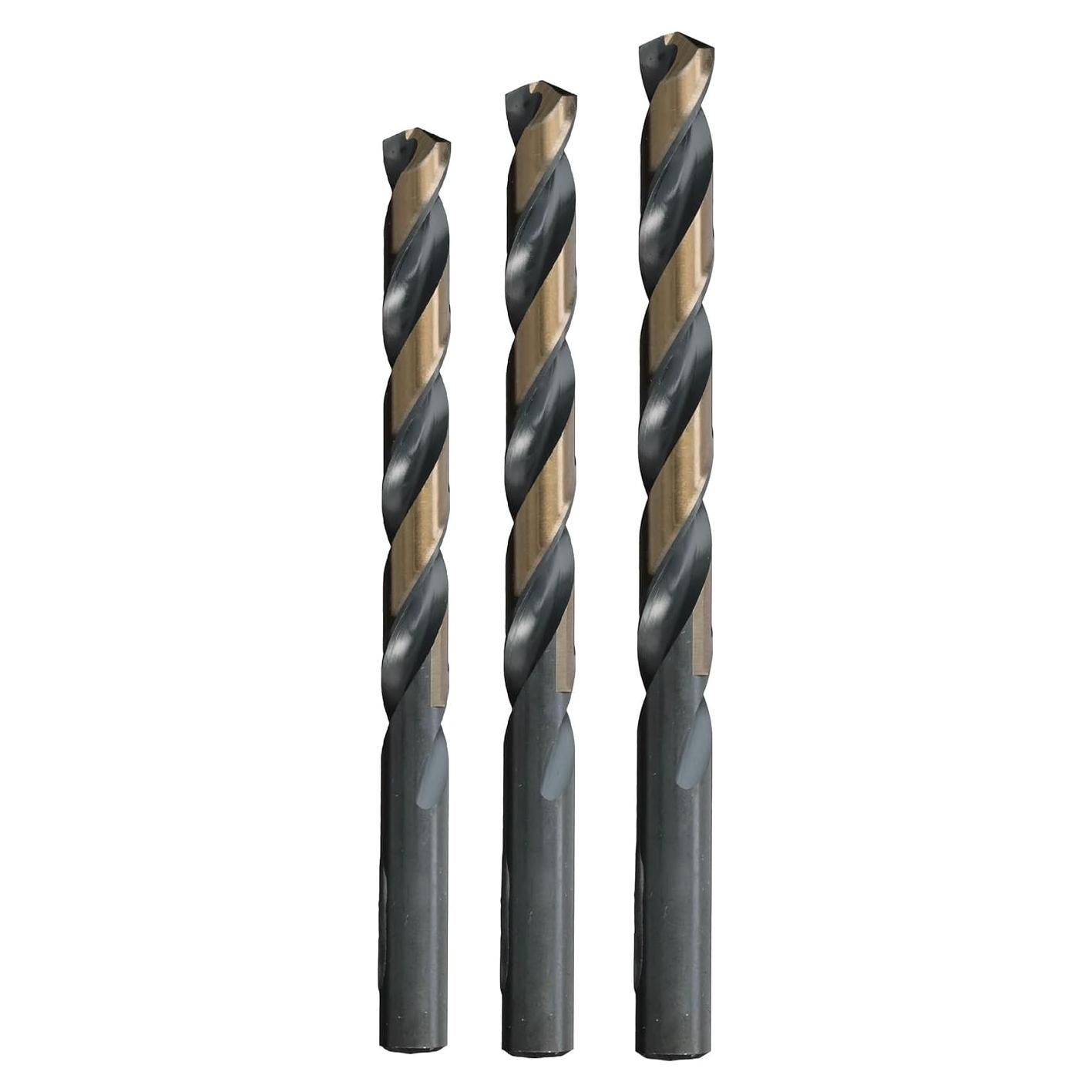 Brocas Jobber HSS 3 Piezas Drill America 3.2-6.4mm Punta Dividida