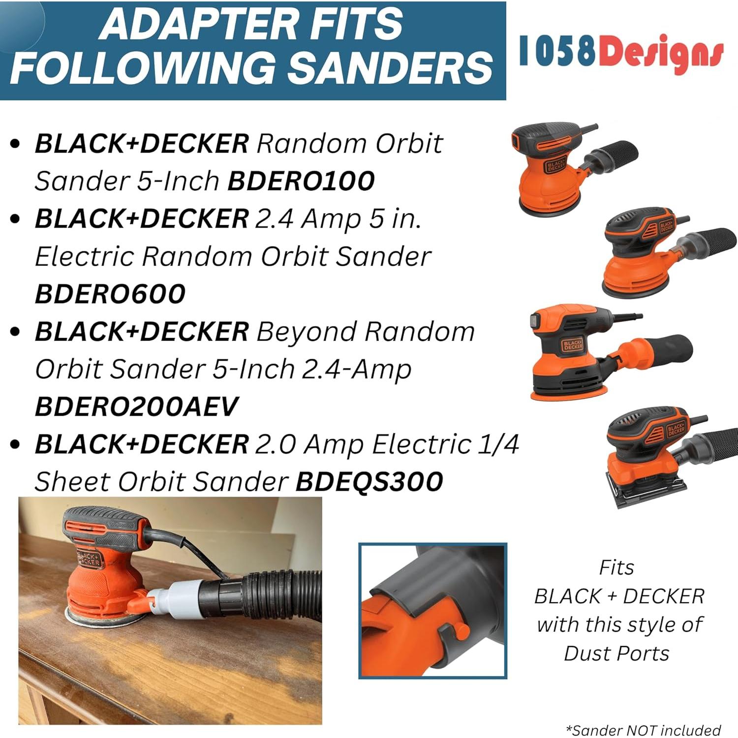 Adaptador de Manguera Aspiradora BLACK+DECKER 1-7/8" (4.76 cm)