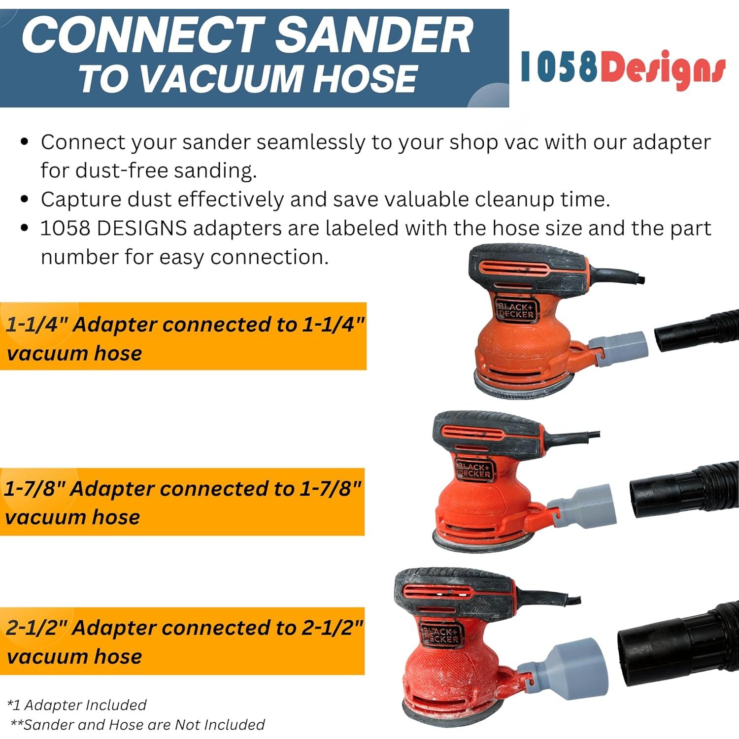 Adaptador de Manguera Aspiradora BLACK+DECKER 1-7/8" (4.76 cm)
