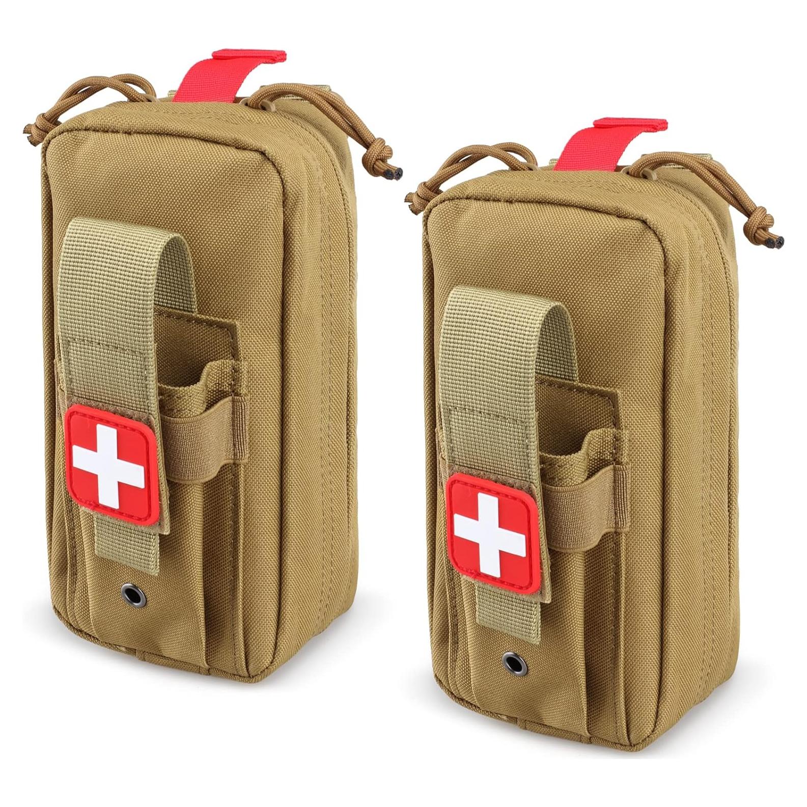 Bolsa Médica Táctica LIVANS IFAK Caqui 2 Paquetes