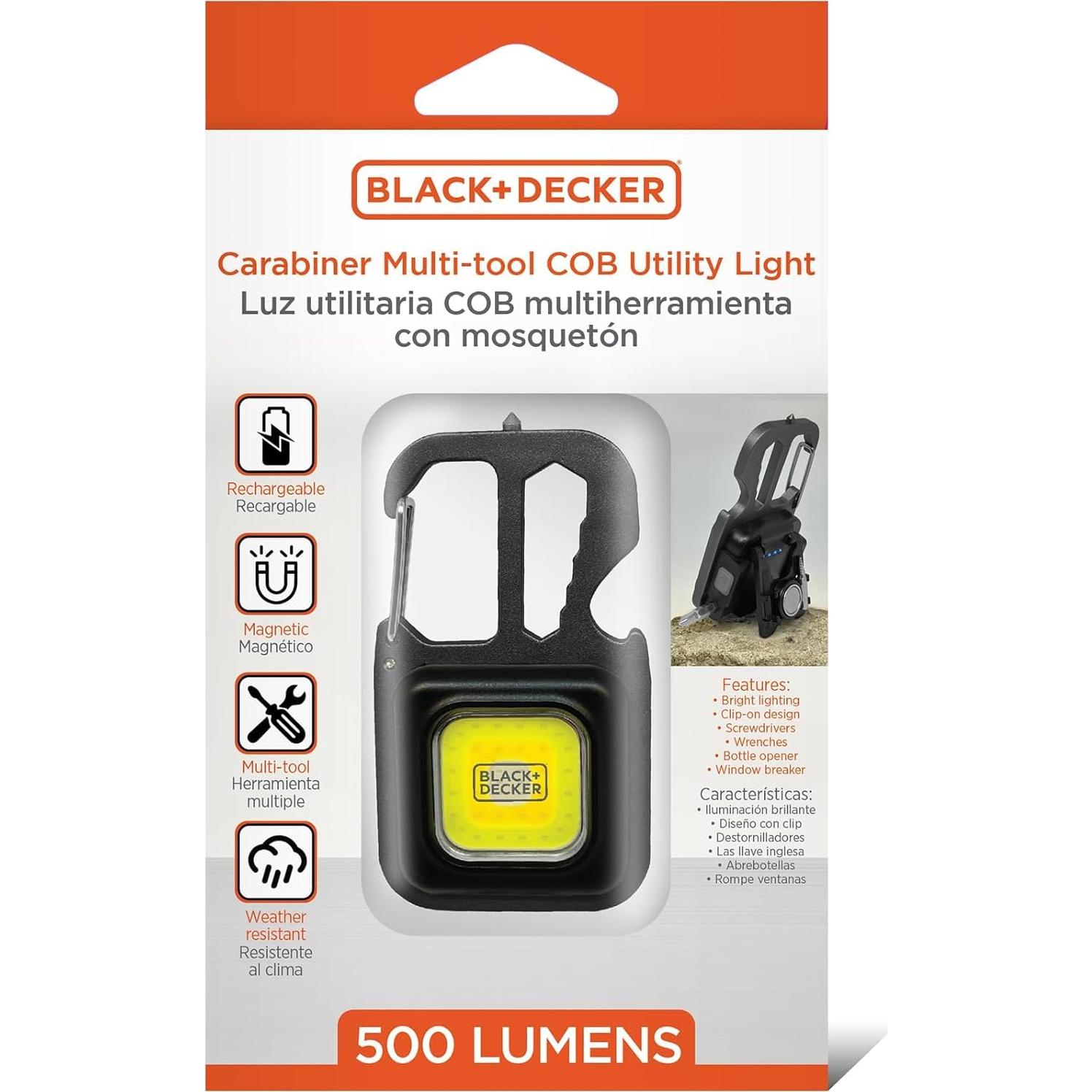 Linterna Multi-Herramienta BLACK+DECKER 500 Lúmenes Paquete de 2