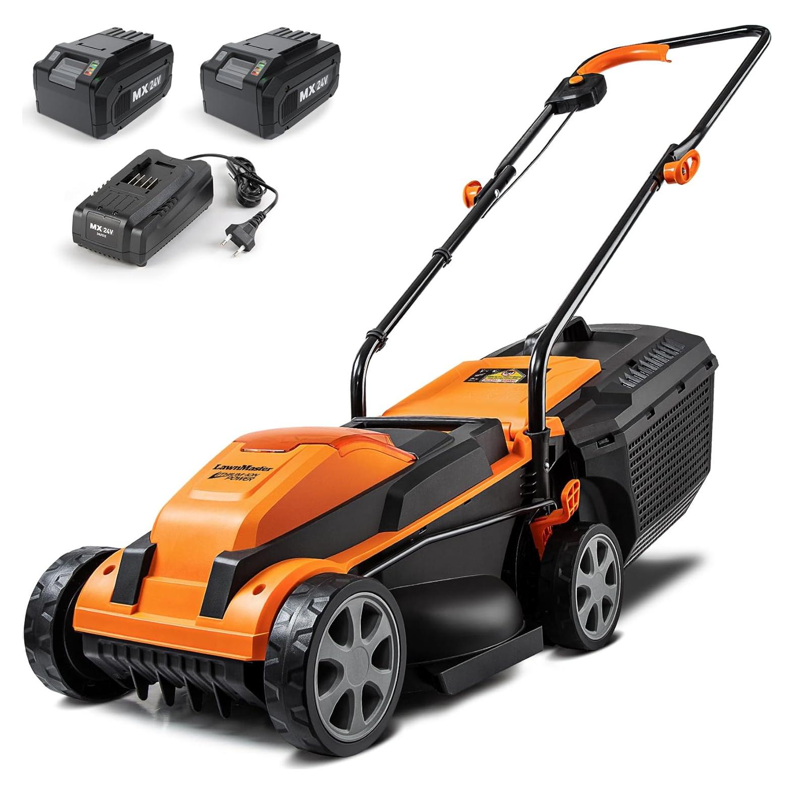 Cortadora de Césped Sin Cable LawnMaster CLM2413A 33 cm 24V