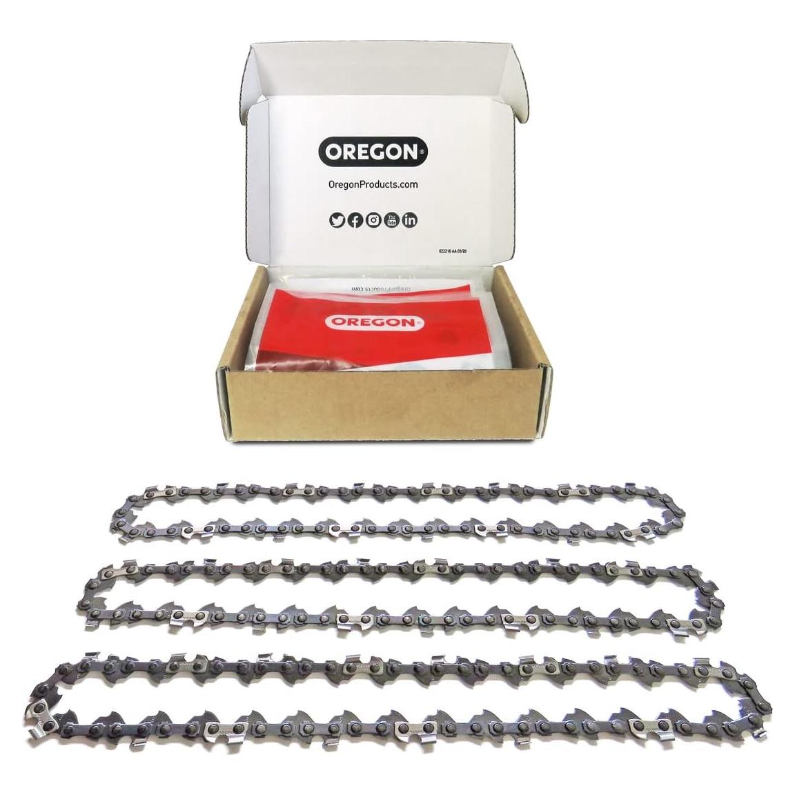 Cadenas de motosierra Oregon T57 - Paquete de 3, 16"