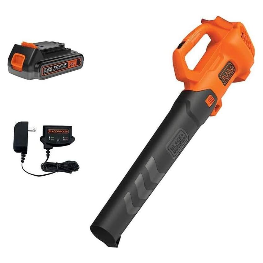Soplador de Hojas Inalámbrico BLACK+DECKER 20V MAX - Kit