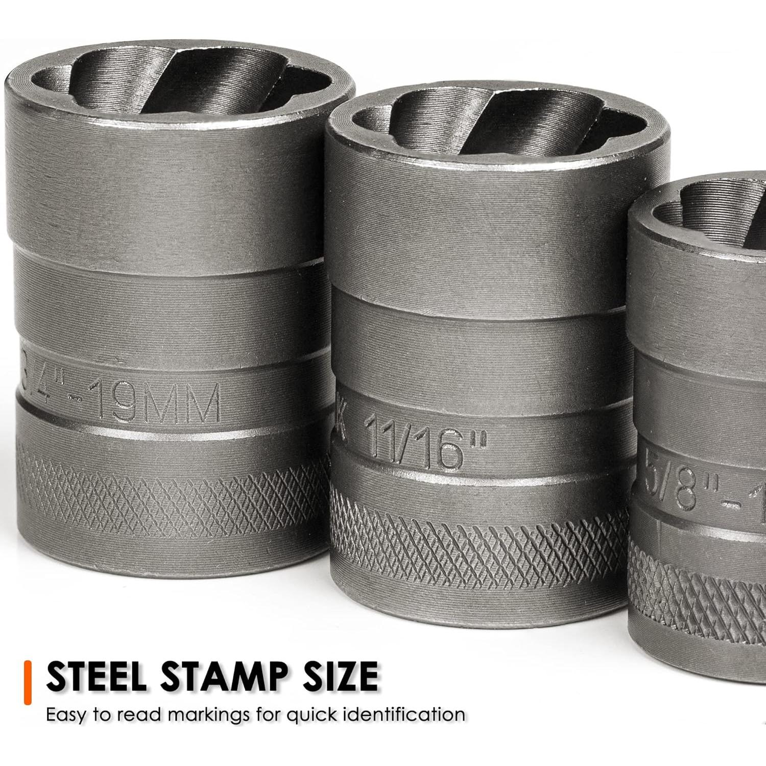 Kit de Extractores de Tornillos THINKWORK 32 Piezas Acero