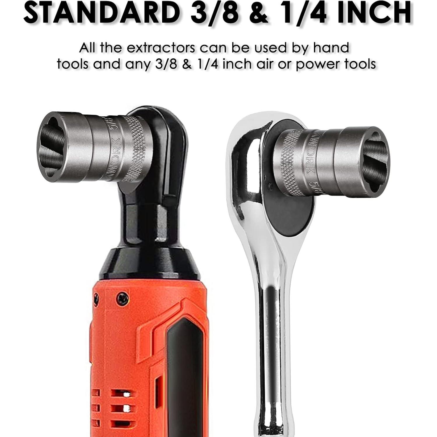 Kit de Extractores de Tornillos THINKWORK 32 Piezas Acero