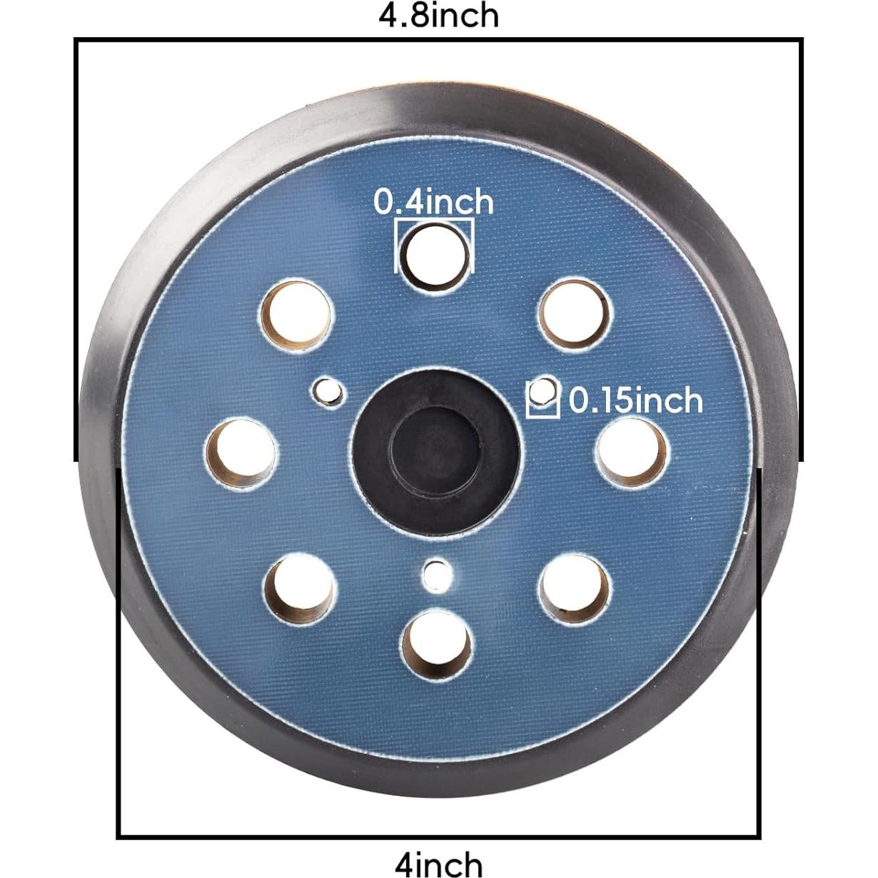 Pad de Reemplazo Gancho y Bucle 12.7 cm DeWalt 8 Agujeros