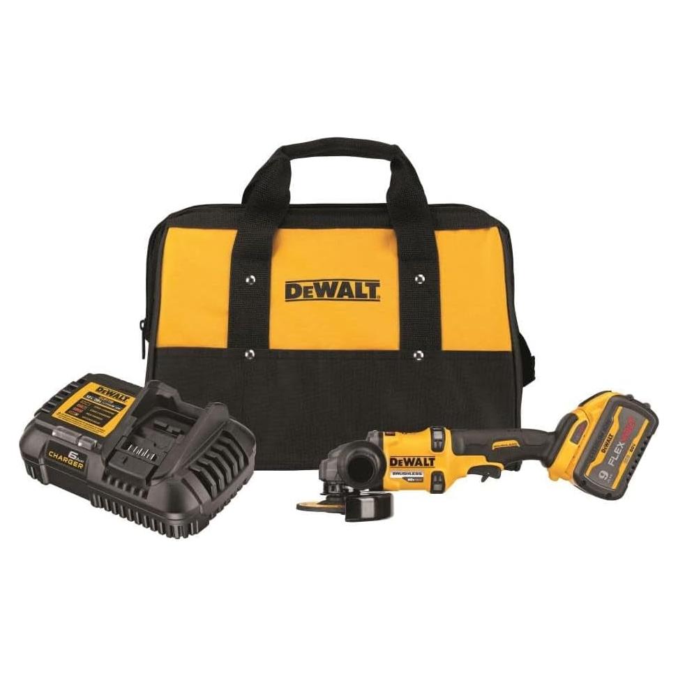 Amoladora Angular Inalámbrica DEWALT 60V MAX 4-1/2 a 6 Pulgadas