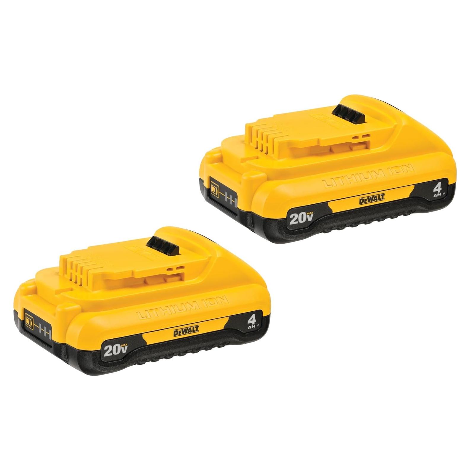 Batería de Litio Ión 4Ah 20V DEWALT DCB240-2 2-Pack