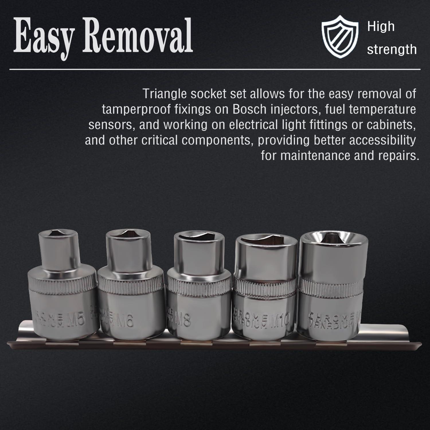 Juego de 5 Enchufes Triangulares JEUCLEL para Motores TDI