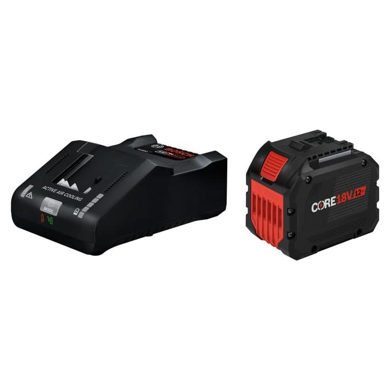 Kit de Inicio Bosch 18V con Batería CORE18V 12Ah y Cargador Turbo