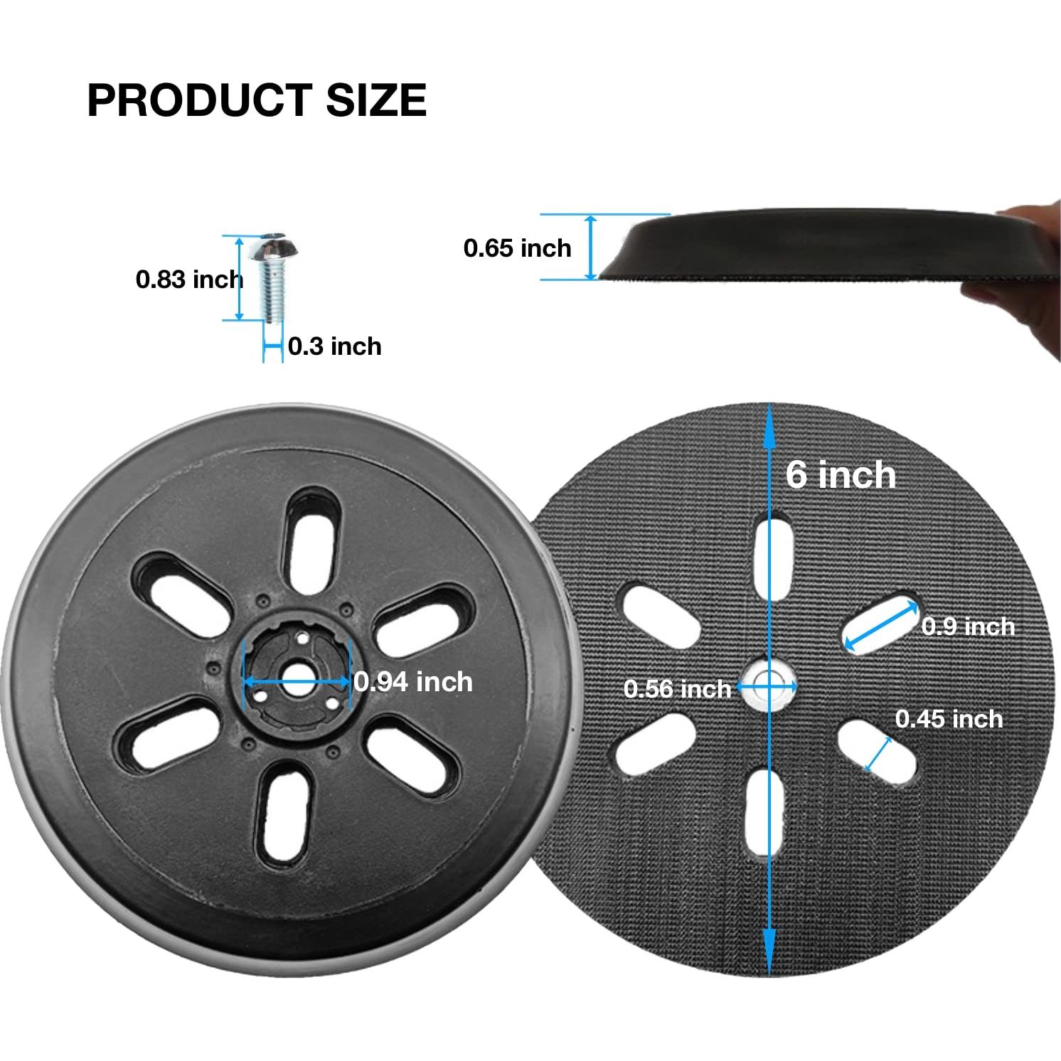 Pad de Reemplazo Duro 15.24 cm Donanim para Lijadora Bosch