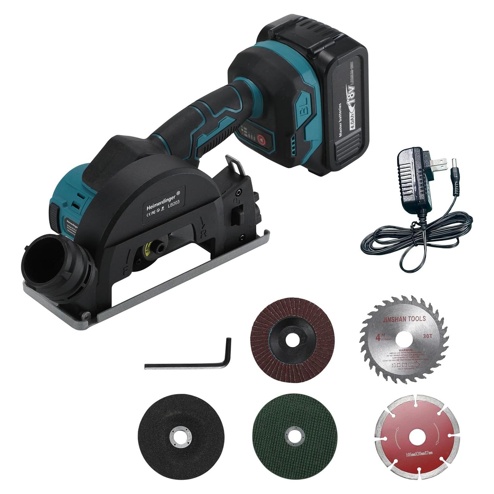 Sierra Circular Inalámbrica 4" Heimerdinger 18V 2-en-1