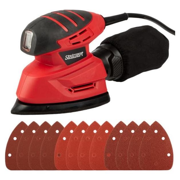 Lijadora Eléctrica de Mano Stalwart 14000RPM con Recolector de Polvo