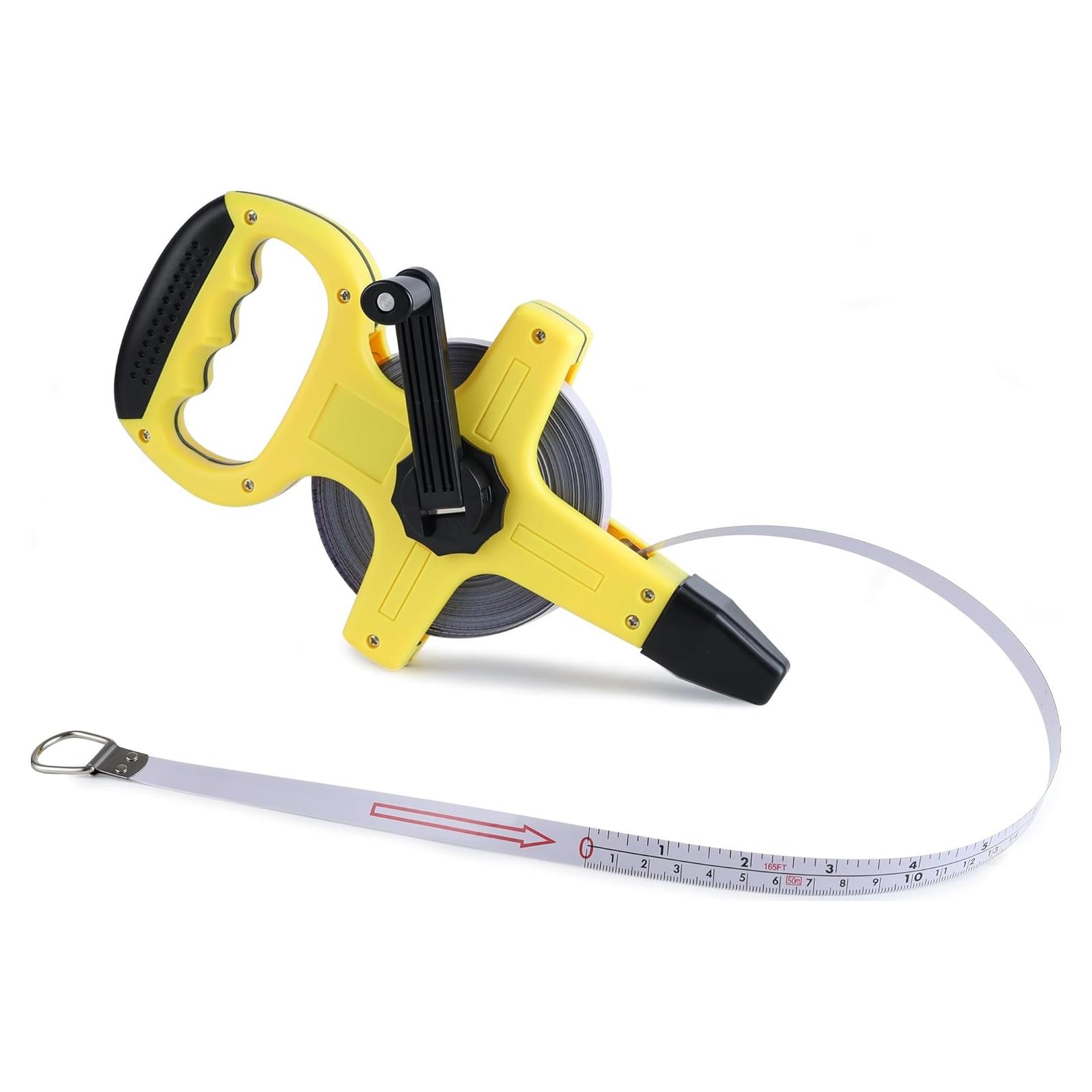 Cinta Métrica Lichamp 50M de Acero Reforzado para Ingenieros