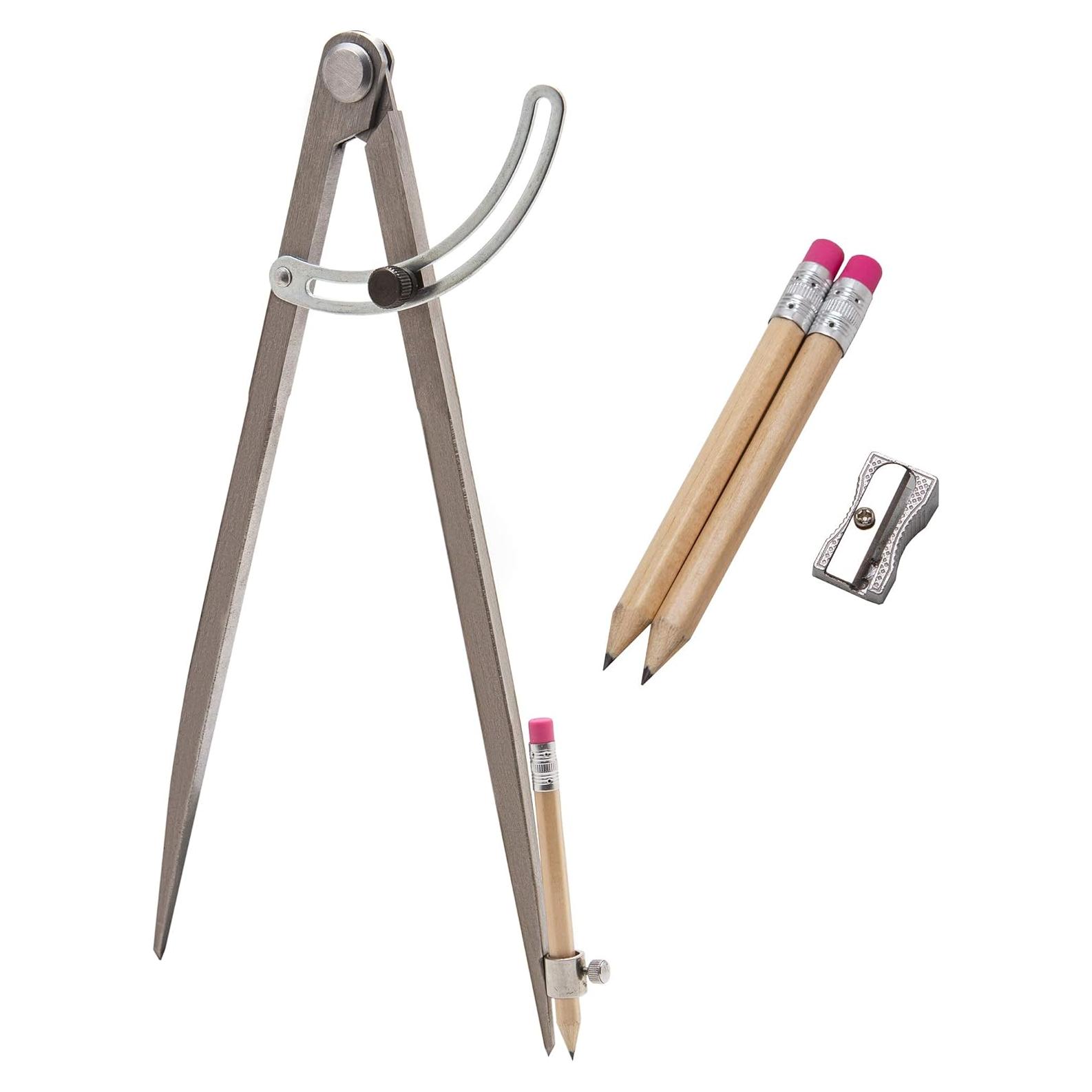 Compás de Carpintería ALLY 30.48 cm con Lápices y Sacapuntas