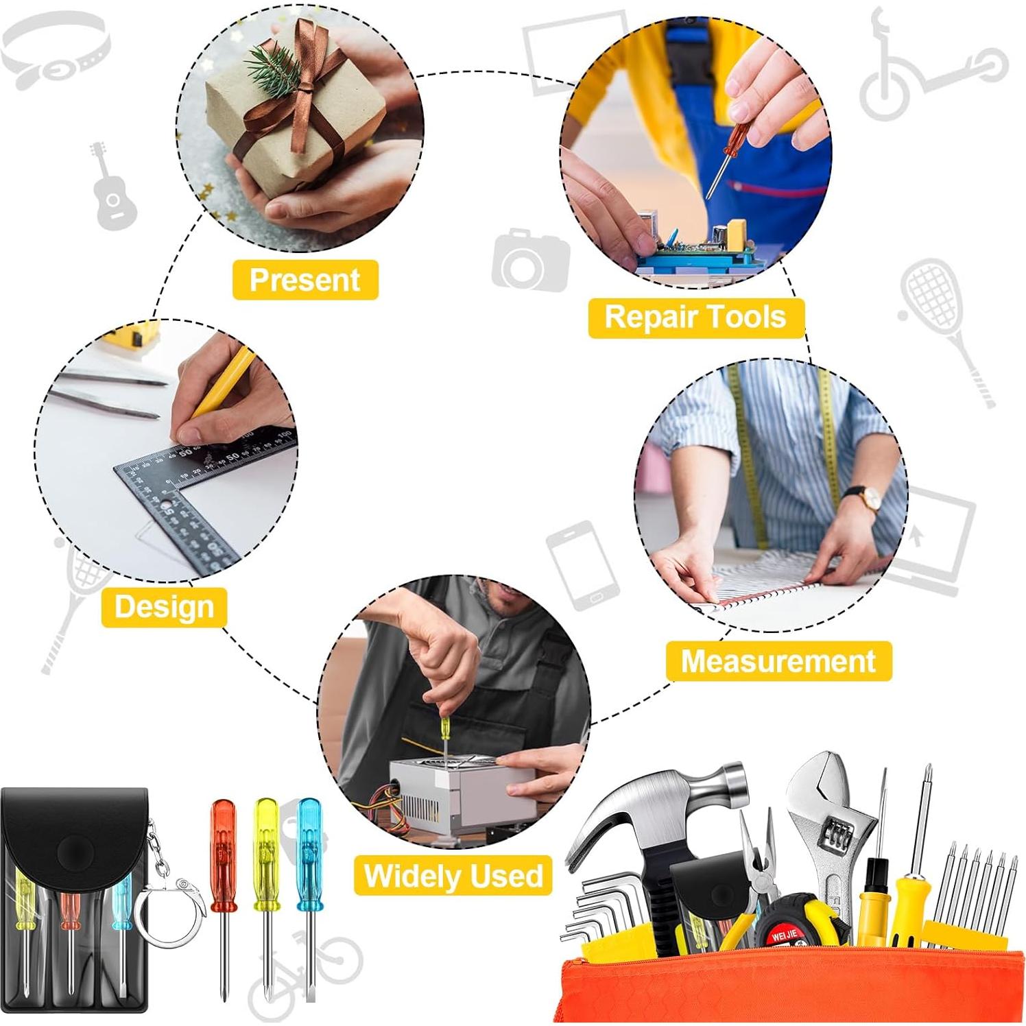 Kit de Herramientas Compacto Lothee 114 Piezas para Emergencias