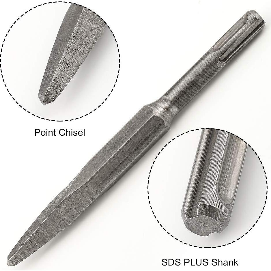 Juego de Brocas y Cinceles COMOWARE SDS Plus 6 Piezas